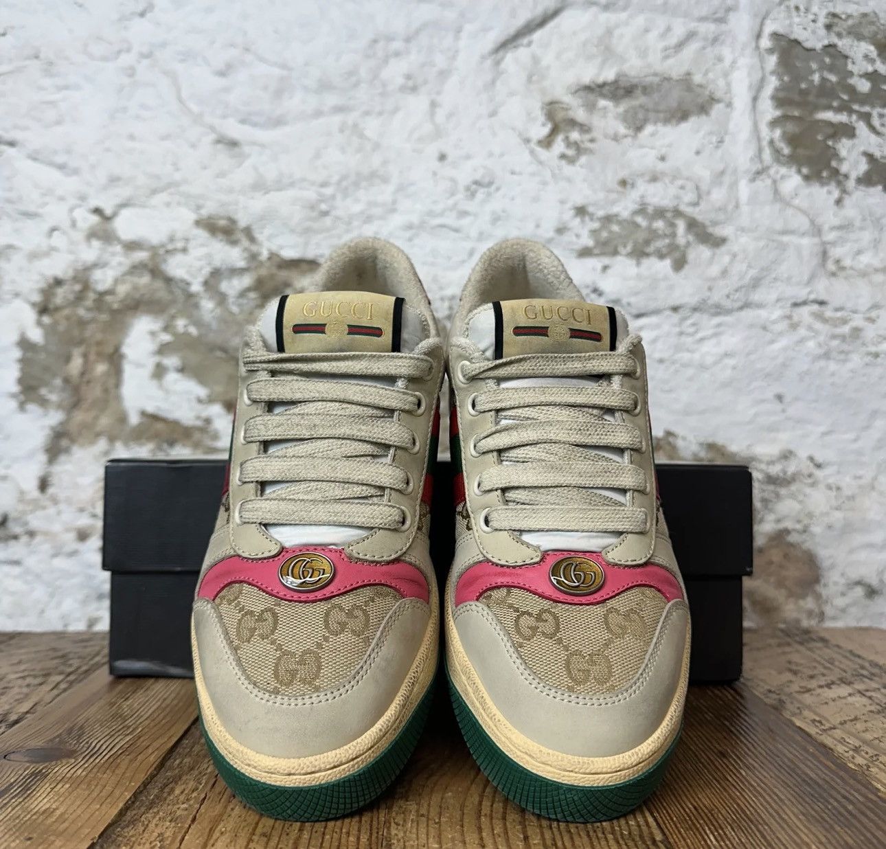 Gucci Gucci Beige Screeners Size US 6.5 / IT 36.5 - 3 Thumbnail