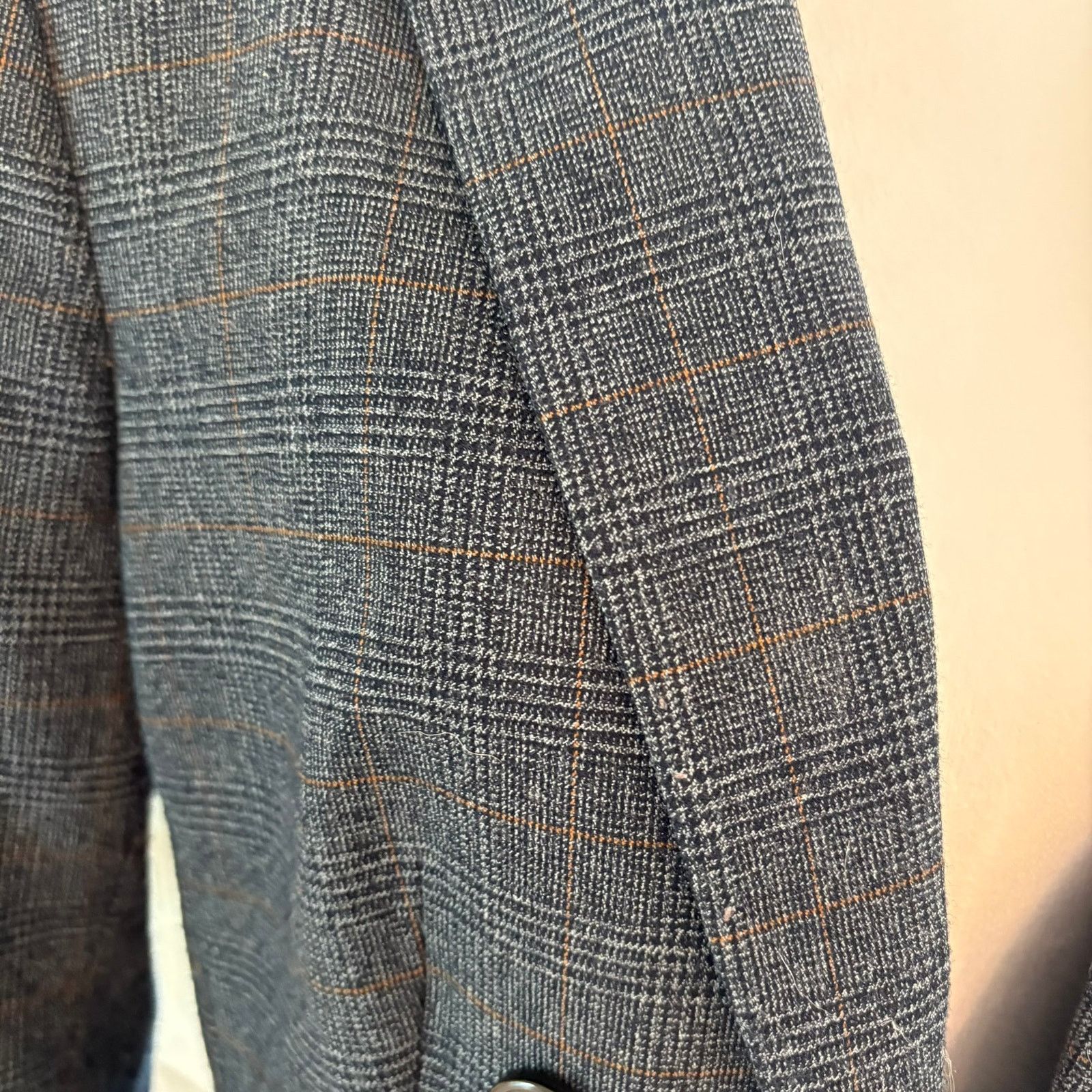 DKNY DKNY Glen Plaid Prince Of Wales Check Double Breasted Blazer Size M / US 6-8 / IT 42-44 - 7 Thumbnail