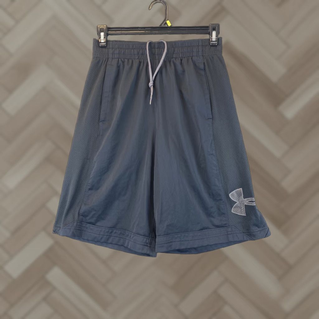 Under Armour Under Armour Men Loose Fit Dark Gray Shorts Size M Workout Basketball /62-5 Size US 31 - 1 Thumbnail