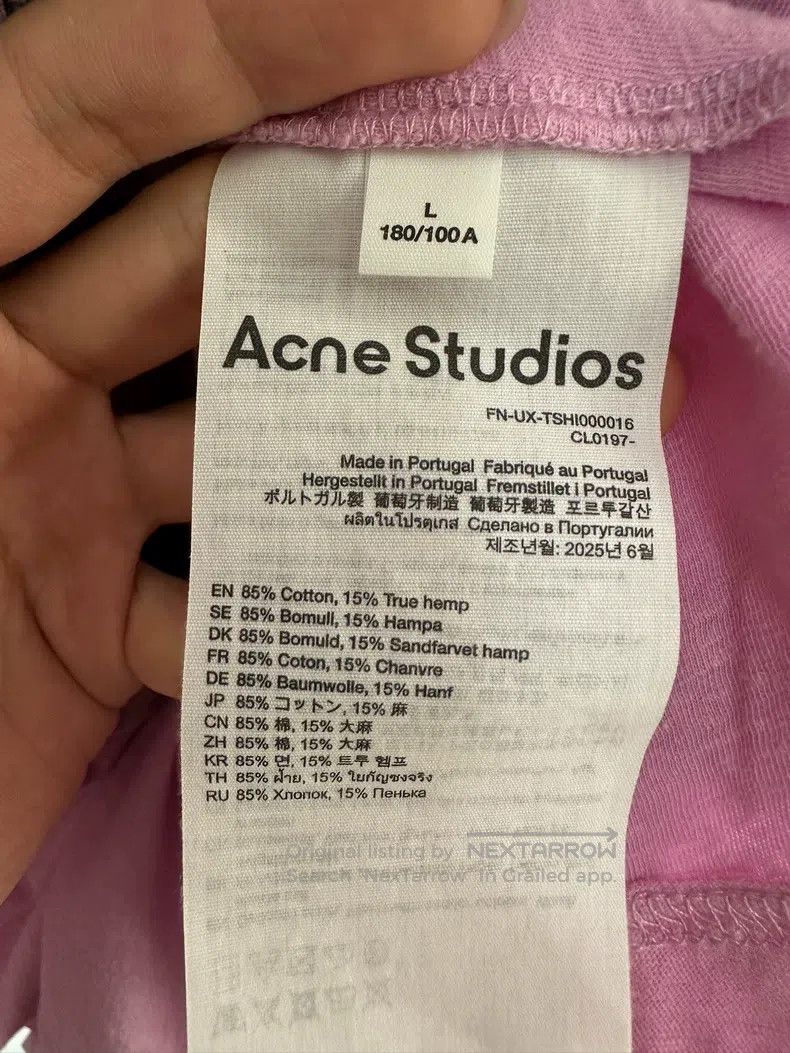 Acne Studios Acne Studios 1996 letter print distressed long-sleeve T-sh Size US L / EU 52-54 / 3 - 5 Thumbnail