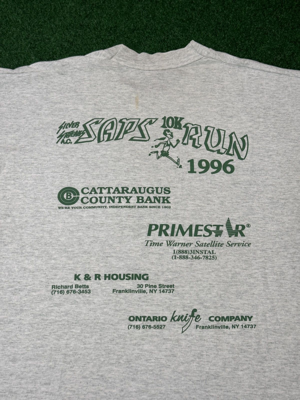 Fruit Of The Loom Vintage 90s Sap 10k Fall Running Event Graphic T Shirt Size US L / EU 52-54 / 3 - 5 Thumbnail