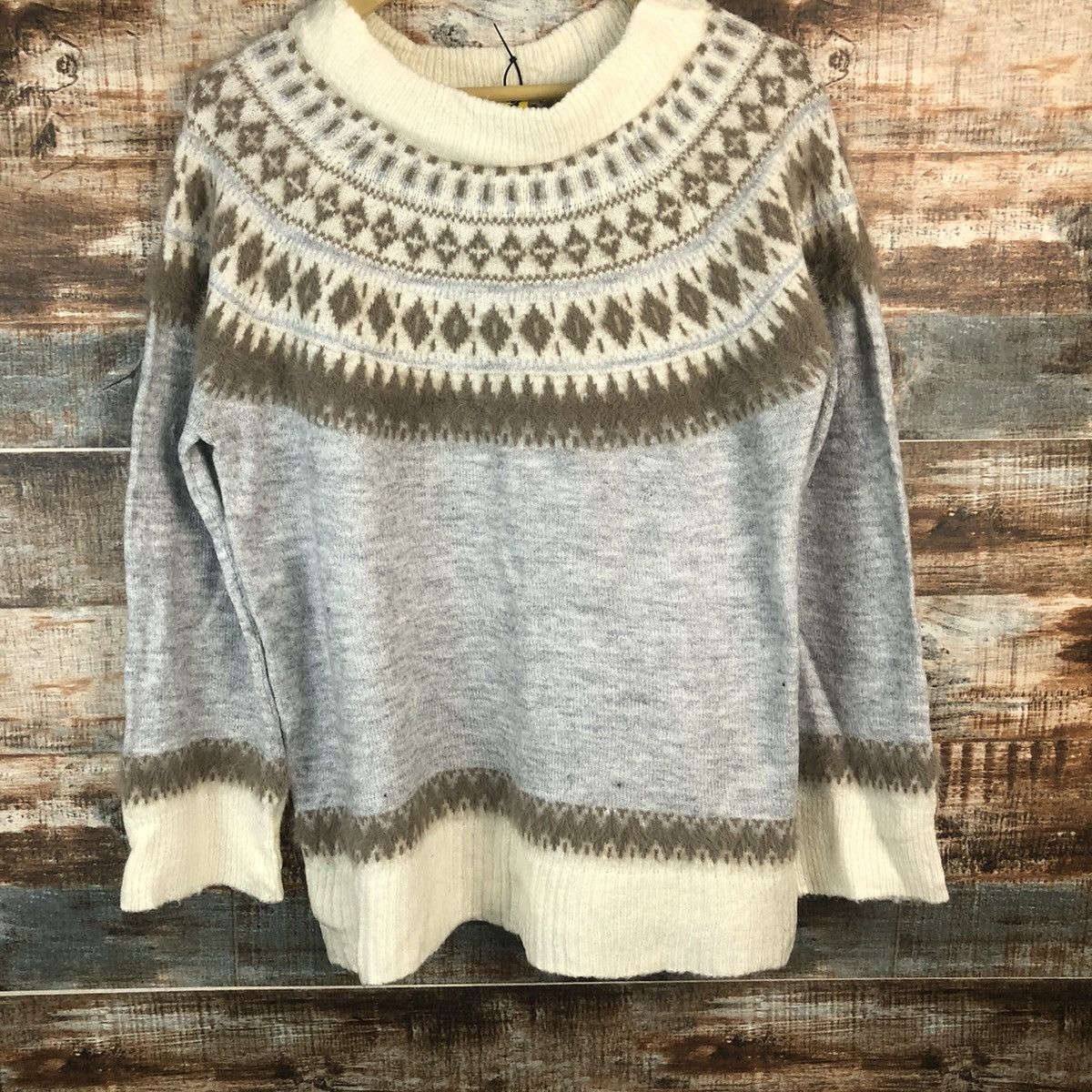 Homespun Knitwear × Japanese Brand Bi Abey Grey art vintage Knitwear #A1857 Size M / US 6-8 / IT 42-44 - 3 Thumbnail