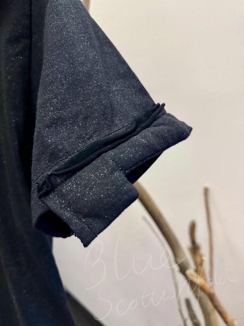Comme des Garcons Comme Des Garcons Fine sparkle fabric dark black top Size M / US 6-8 / IT 42-44 - 5 Thumbnail