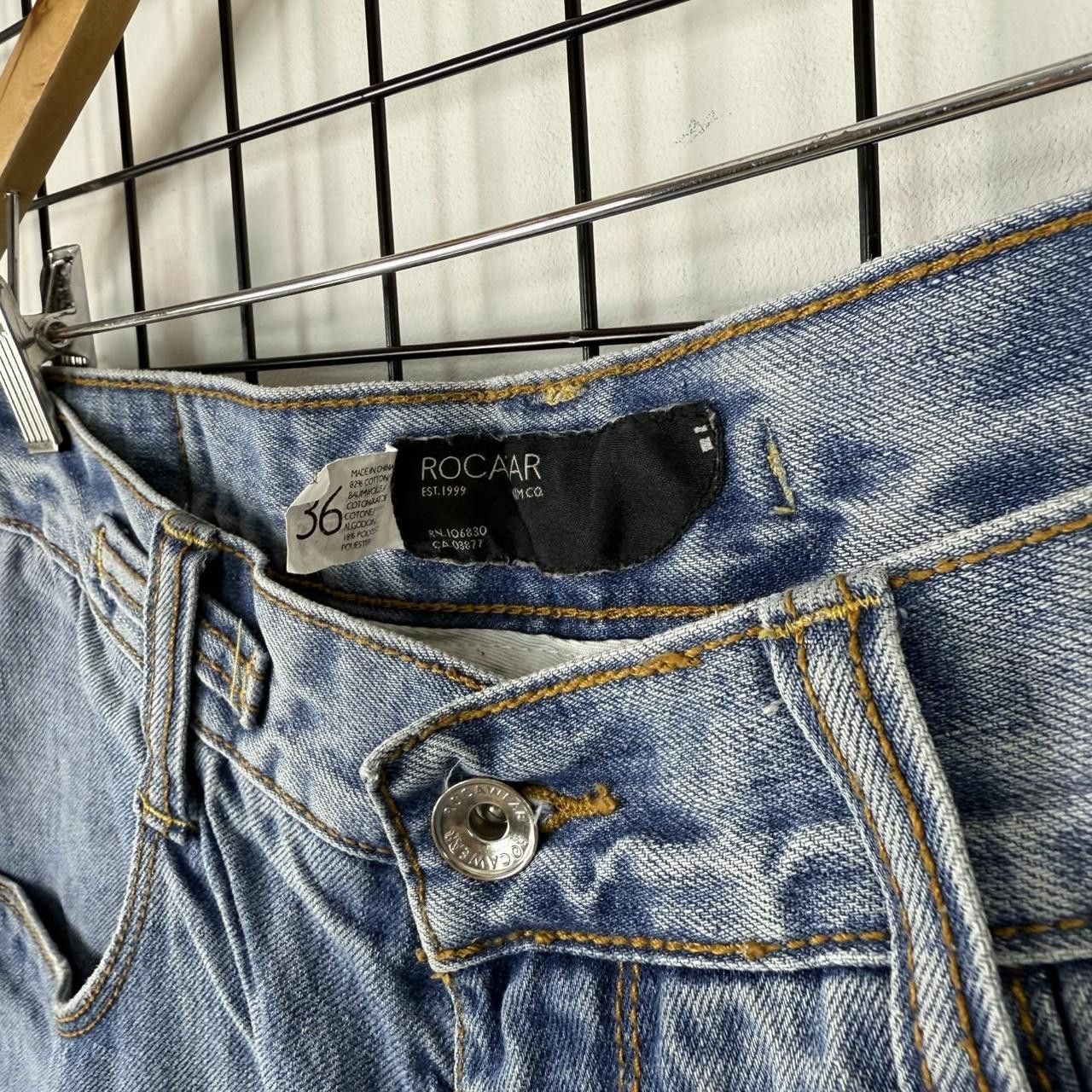 Rocawear Rocawear Rap Hip Hop Shorts Denim Jeans Blue 00s Size US 36 / EU 52 - 5 Thumbnail