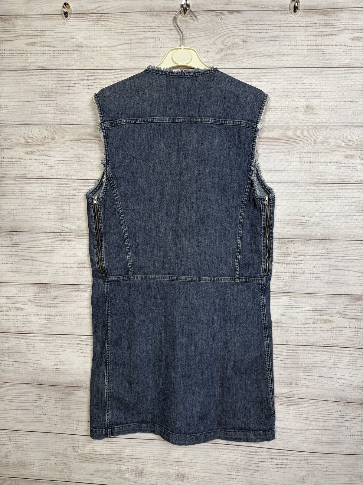 Acne Studios Acne Studios Distressed Denim Dress Size XS / US 0-2 / IT 36-38 - 2 Thumbnail