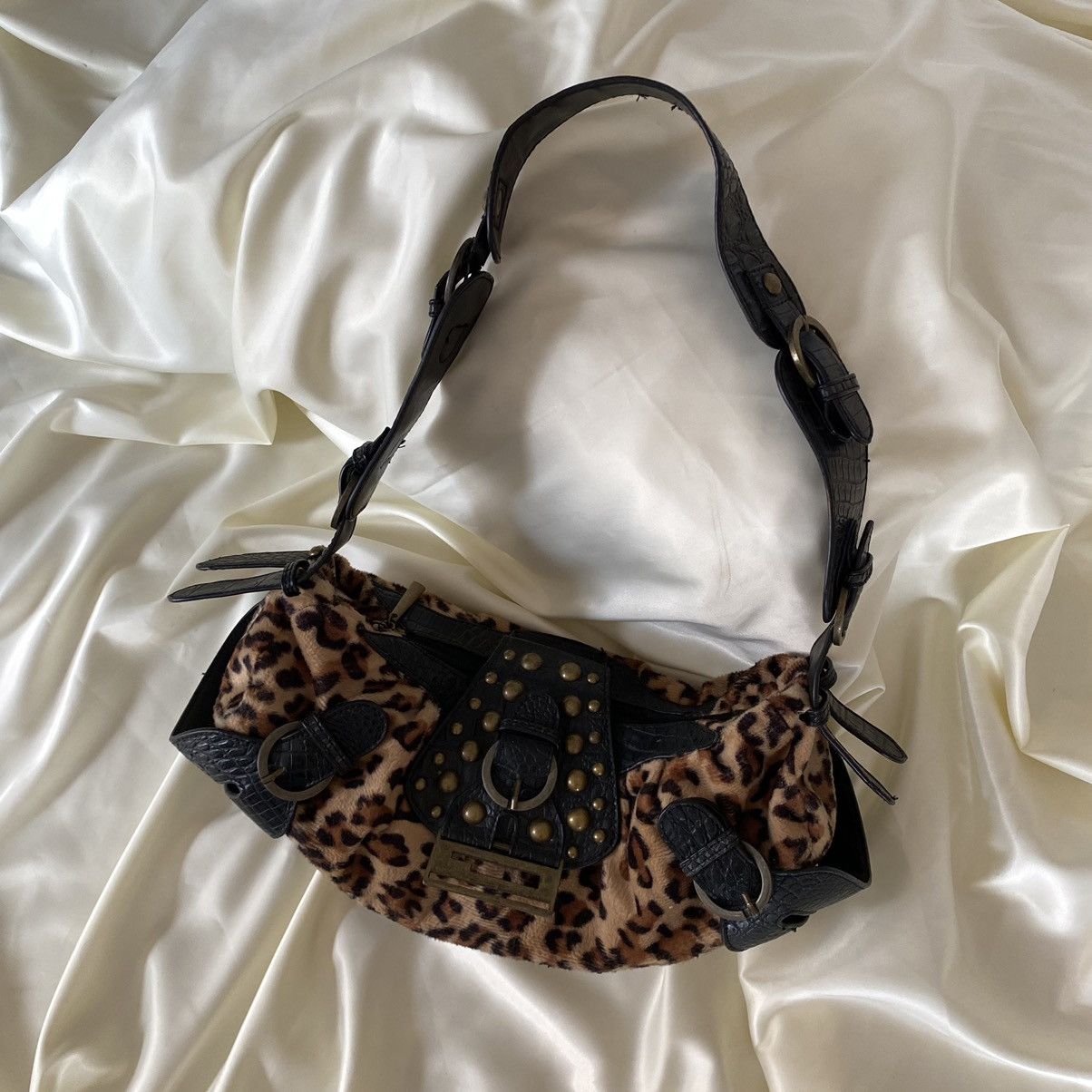 Vintage Vintage leopard shoulder bag Size ONE SIZE - 3 Thumbnail