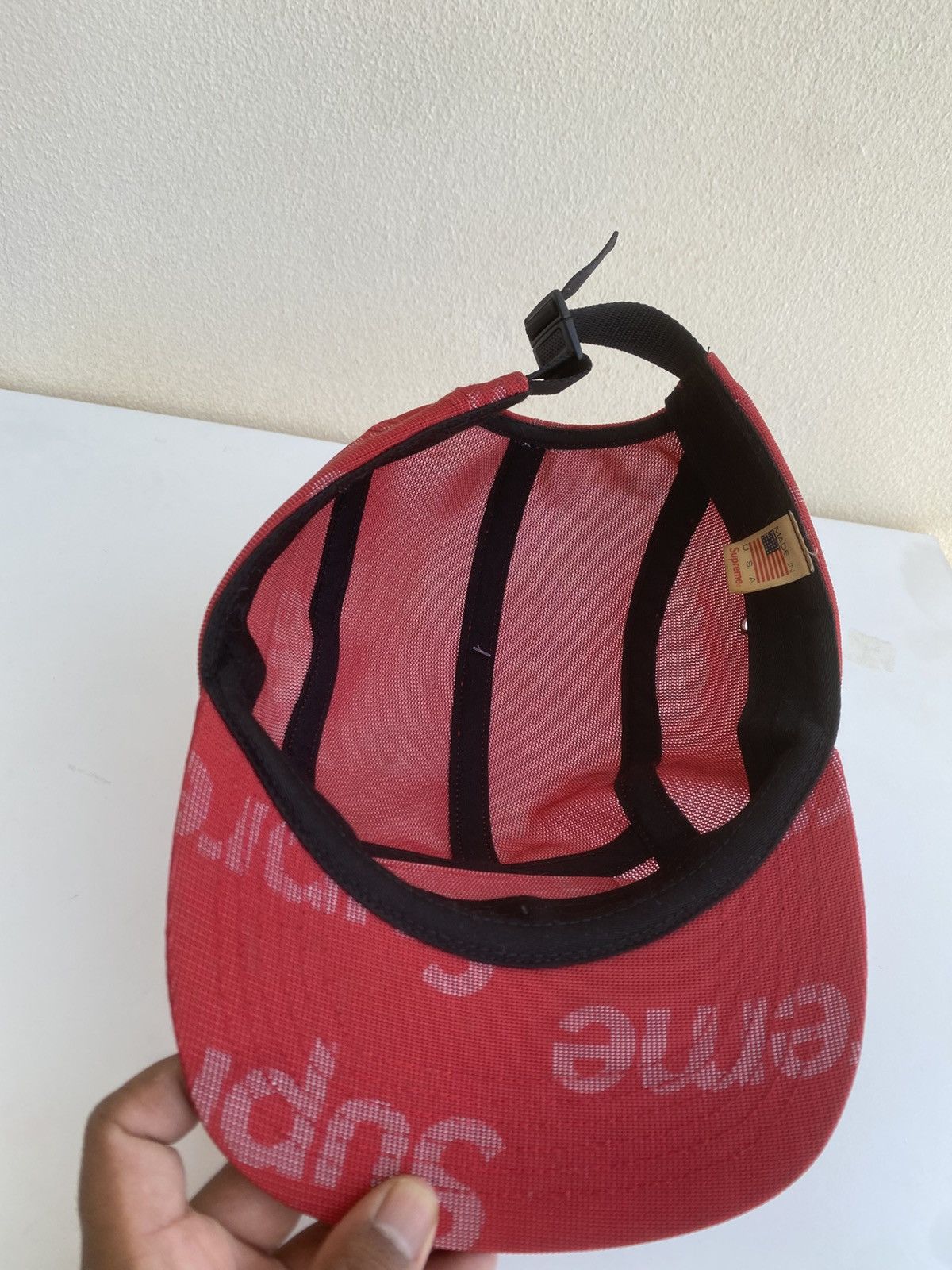 Supreme Rare Supreme Lenticular Logo Camp Cap Red SS19 Size ONE SIZE - 12 Thumbnail