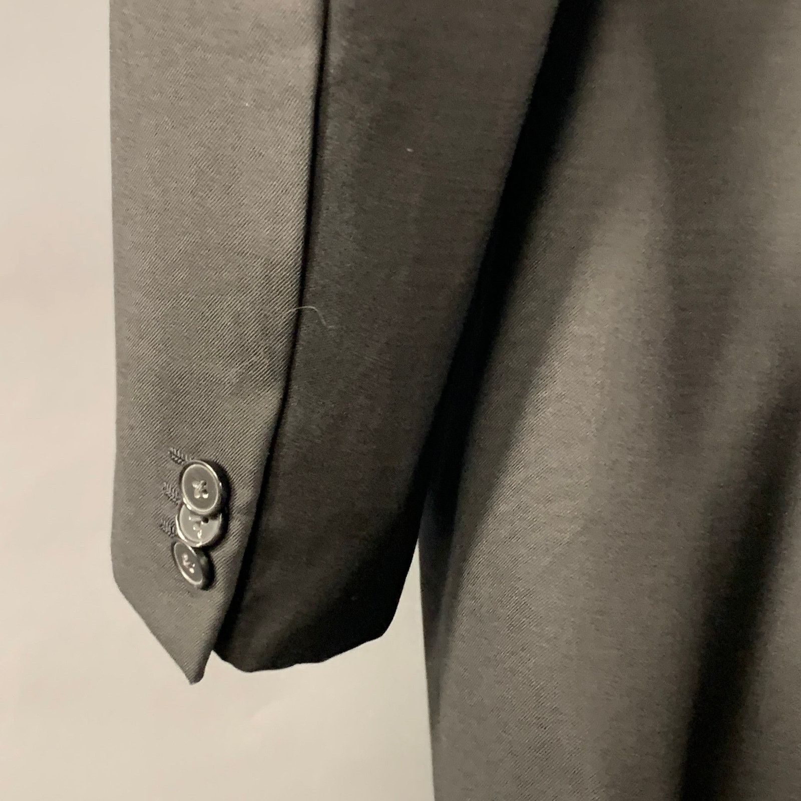 Ermenegildo Zegna ERMENEGILDO ZEGNA Size 48 Wool Twill Notch Lapel Sport Coat Size 48R - 4 Thumbnail