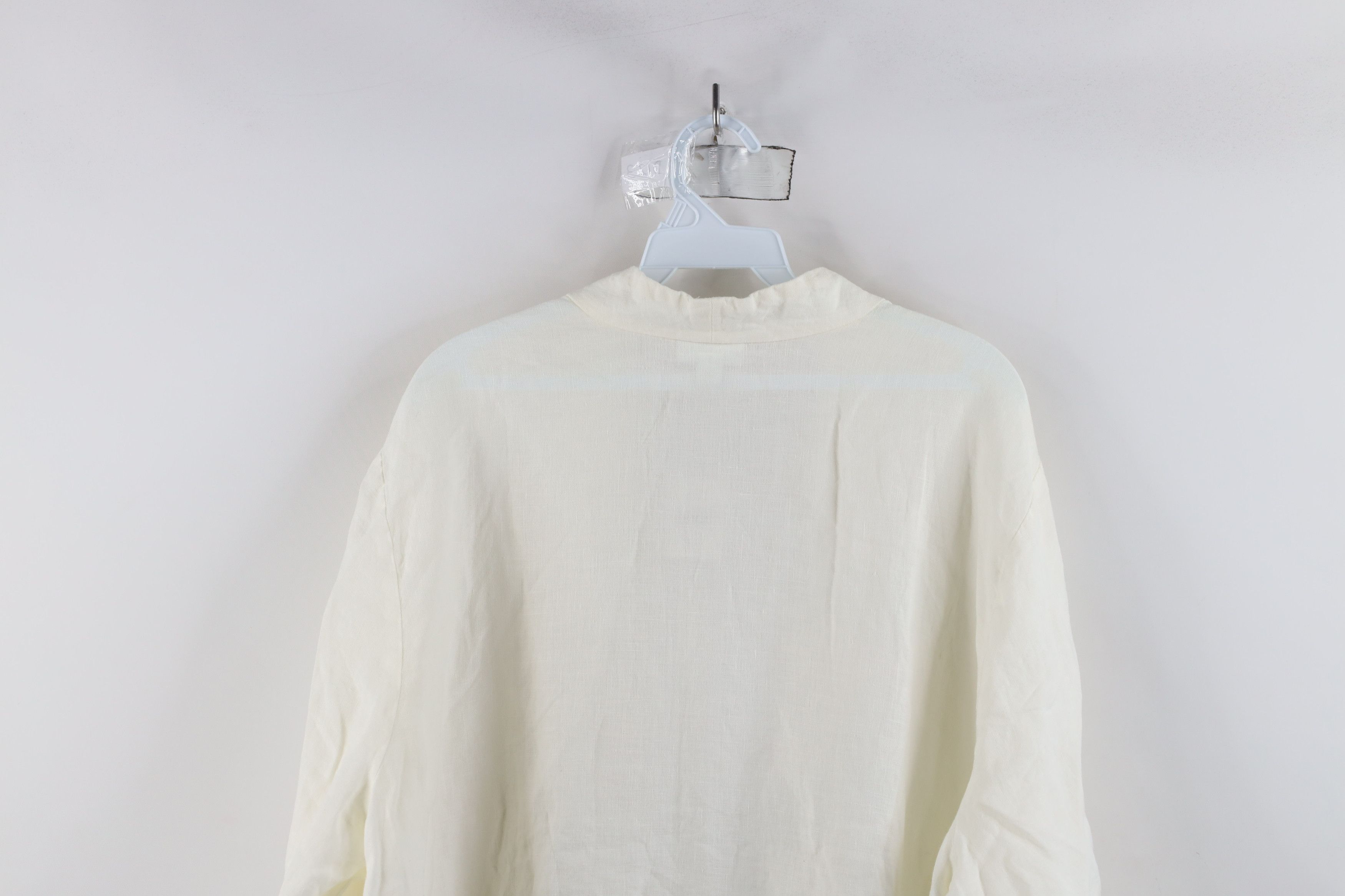 J. Jill × Vintage New J Jill Pure Jill Lined Open Front Cardigan Shirt Cream Size 3XL / US 20-22 - 12 Thumbnail