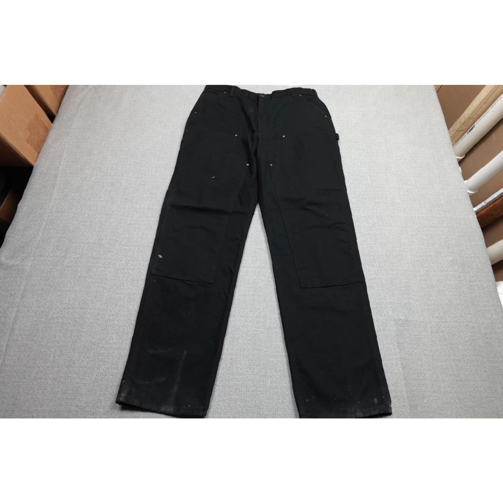 Carhartt Carhartt Pants Mens 40x36 Black Carpenter Heavyweight Double-Front Workwear Pockets Rugged Canvas Duck Leather? Size US 40 / EU 56 - 3 Thumbnail