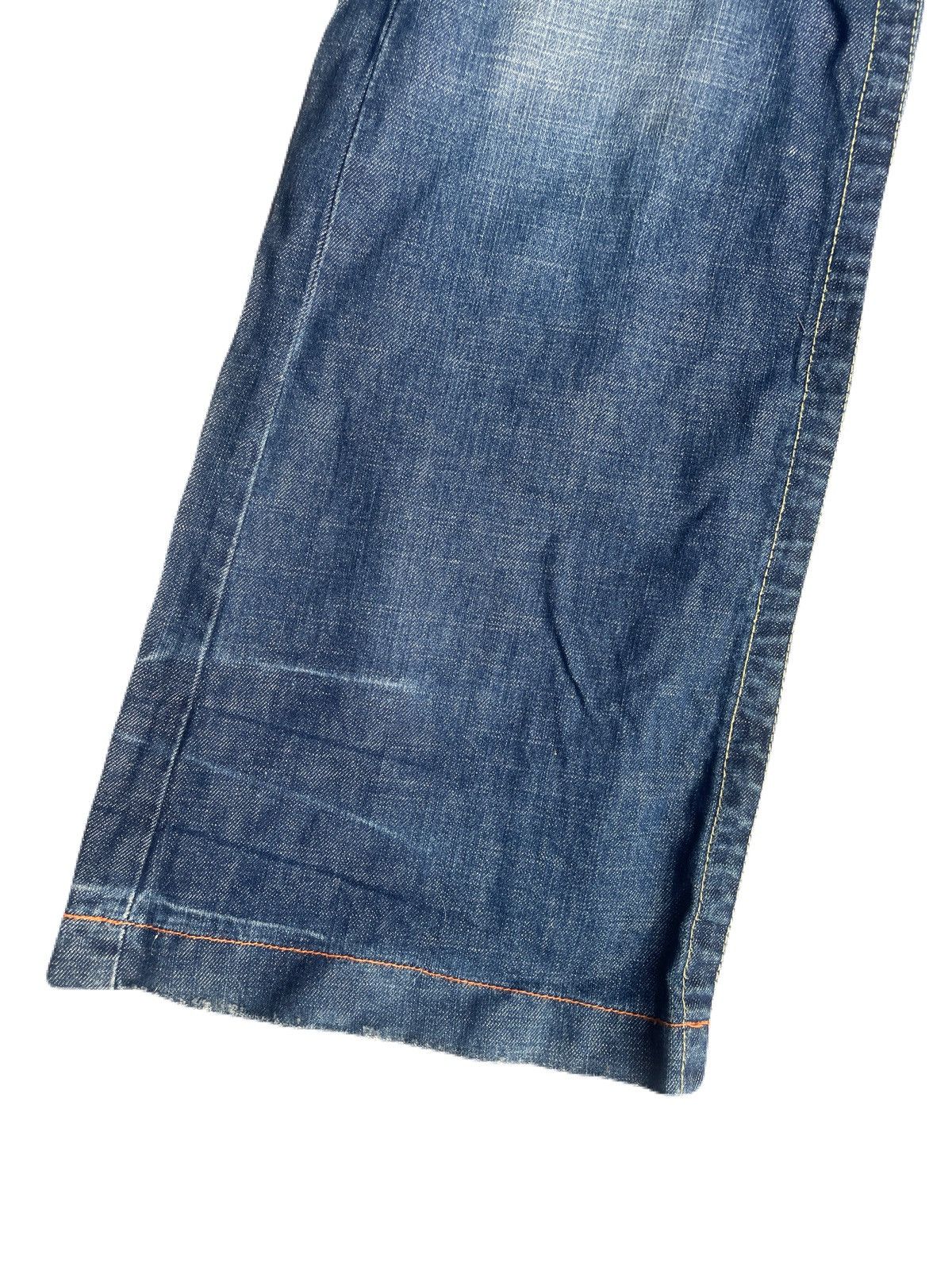 If Six Was Nine 2000s REDPEPPER Distressed Super Flare Jeans Y2K Gyaruo Vkei Size US 33 - 6 Thumbnail