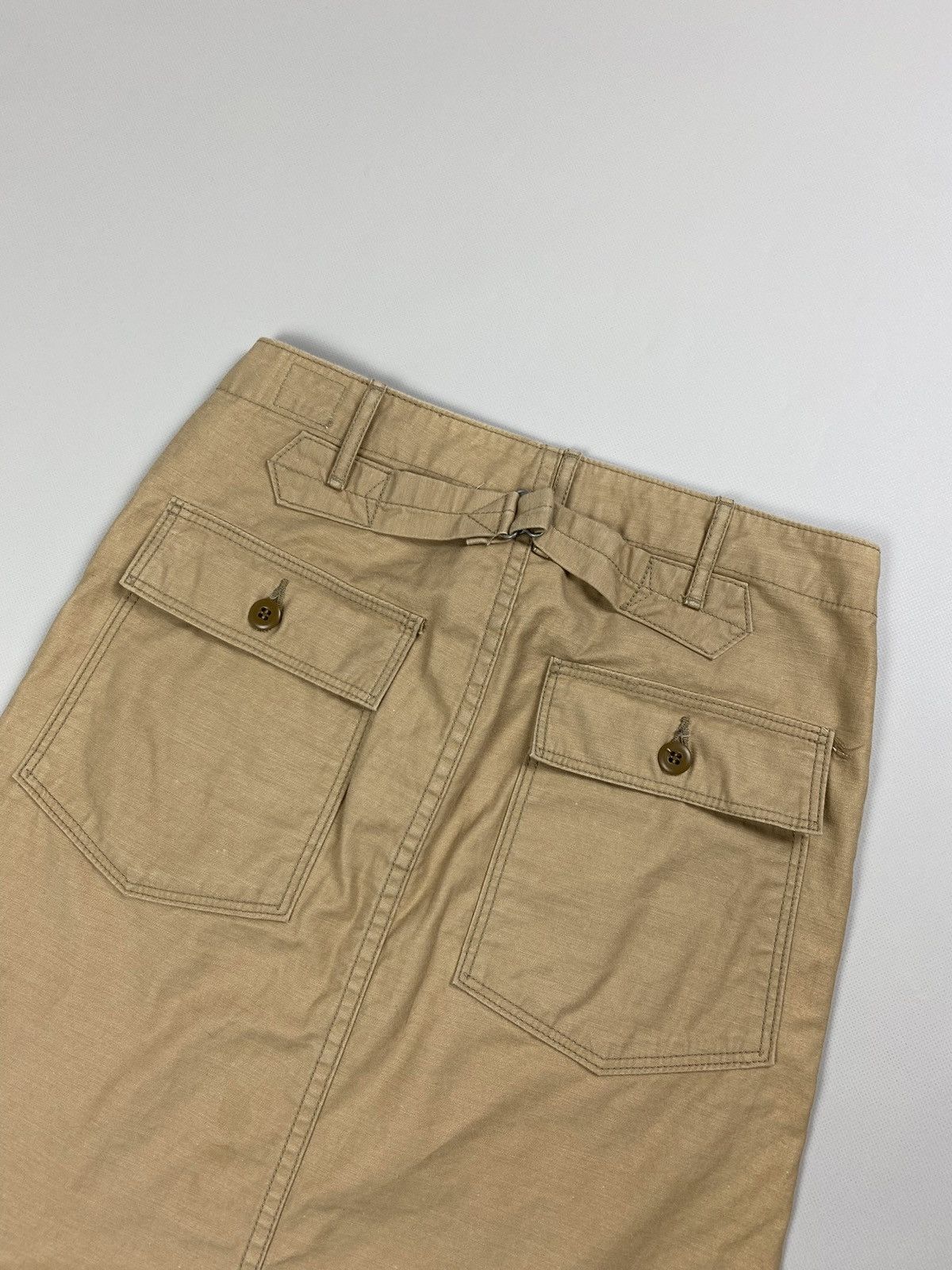 Japanese Brand × Orslow Orslow ladies canvas workwear Back Buckle skirt size 1 Size 26" / US 2 / IT 38 - 21 Thumbnail