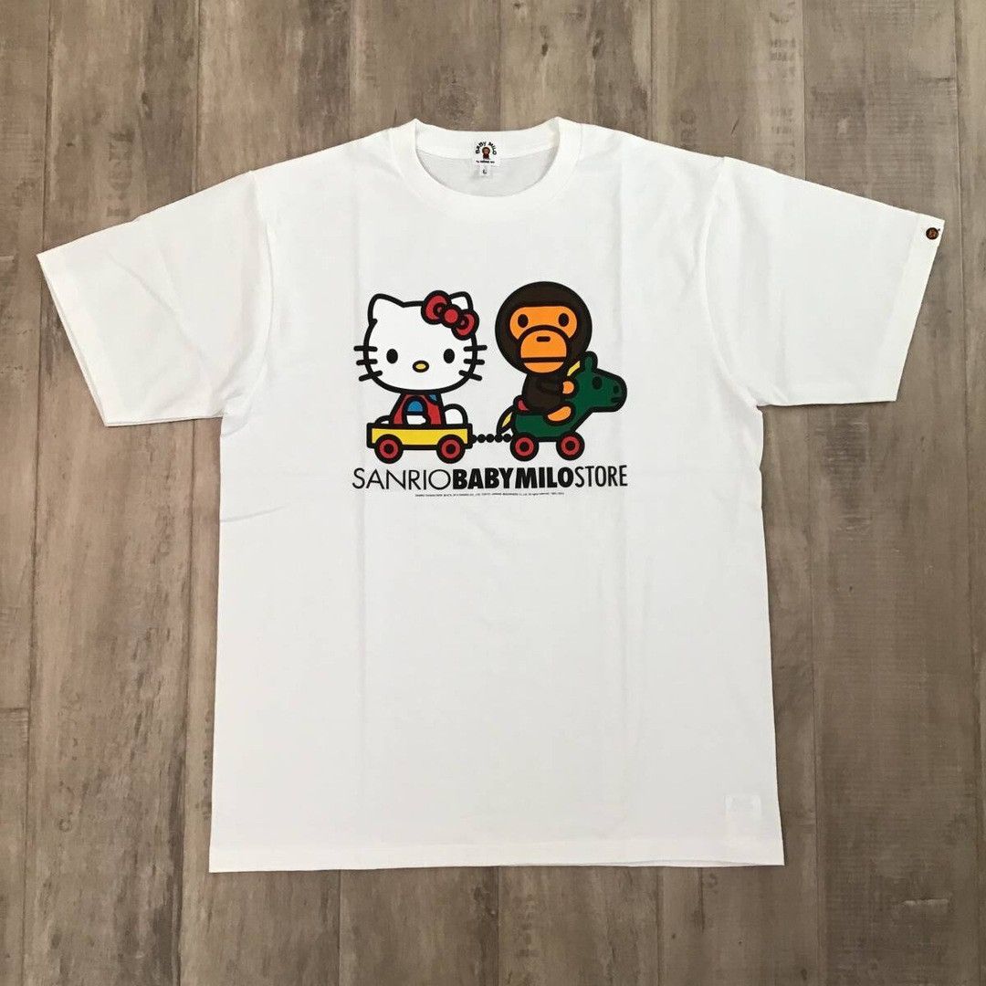 Bape 2010 BAPE × SANRIO Kitty MILO T-shirt a bathing ape NIGO Size US L / EU 52-54 / 3 - 1 Thumbnail