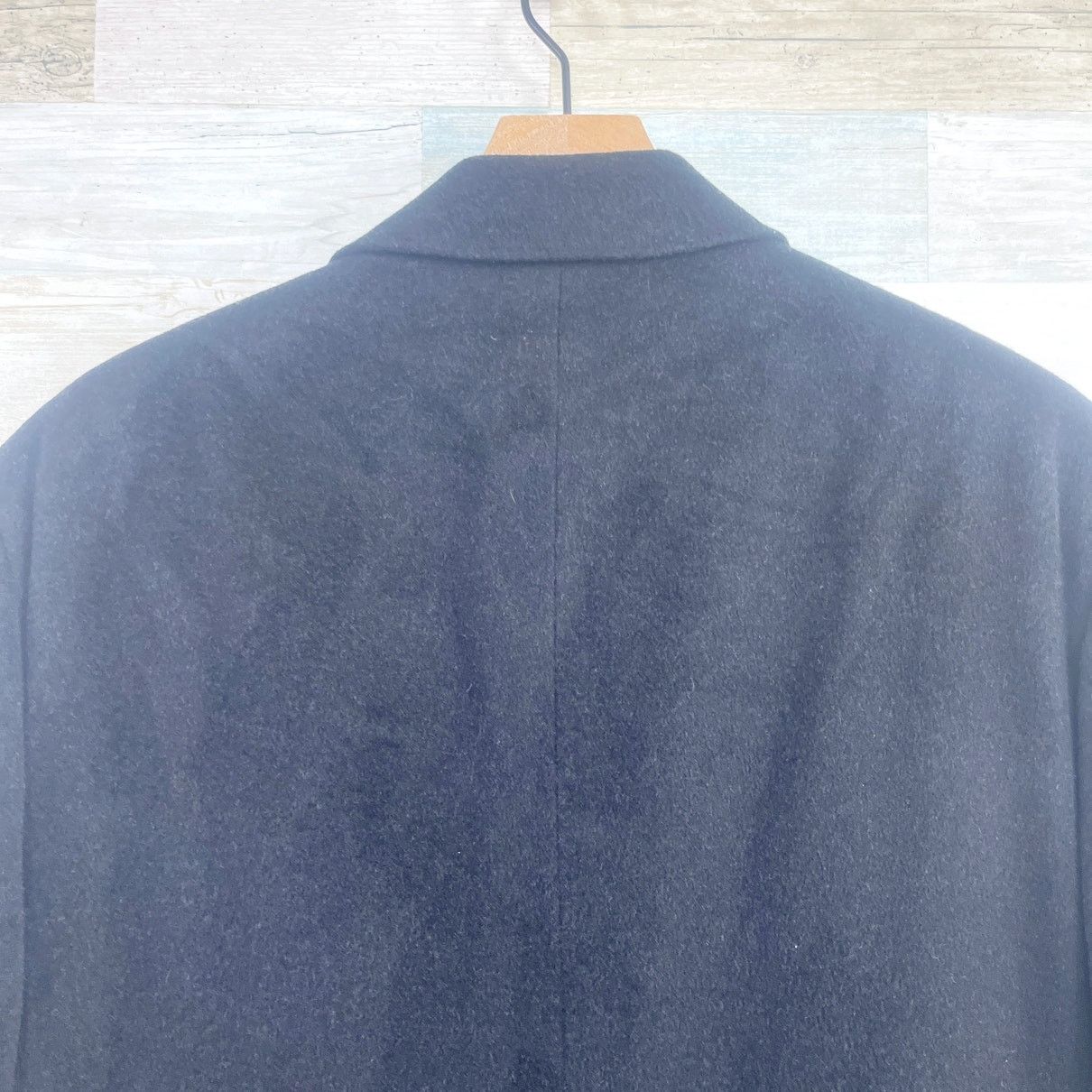 Lauren Ralph Lauren LRL Ralph Lauren Lambswool Cashmere Overcoat Black Mens 44S Size US XL / EU 56 / 4 - 6 Thumbnail
