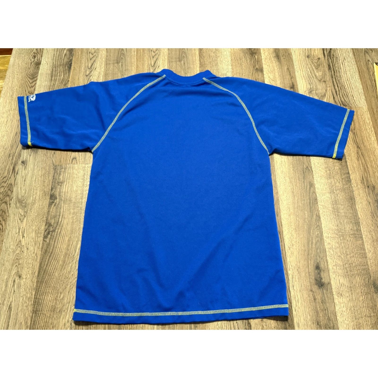 NBA Genuine Merchandise Shirt NBA Mens Medium Blue Yellow Milwaukee Brewers Jersey T-Shirt Short Sleeve Crew Neck Jersey 0 Size US M / EU 48-50 / 2 - 2 Thumbnail