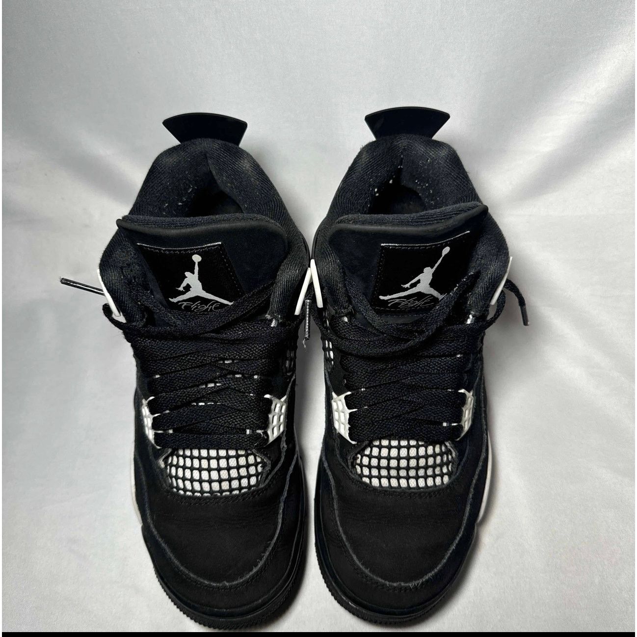 Size 5.5 - Nike Air Jordan 4 Retro White Thunder Men's Shoes