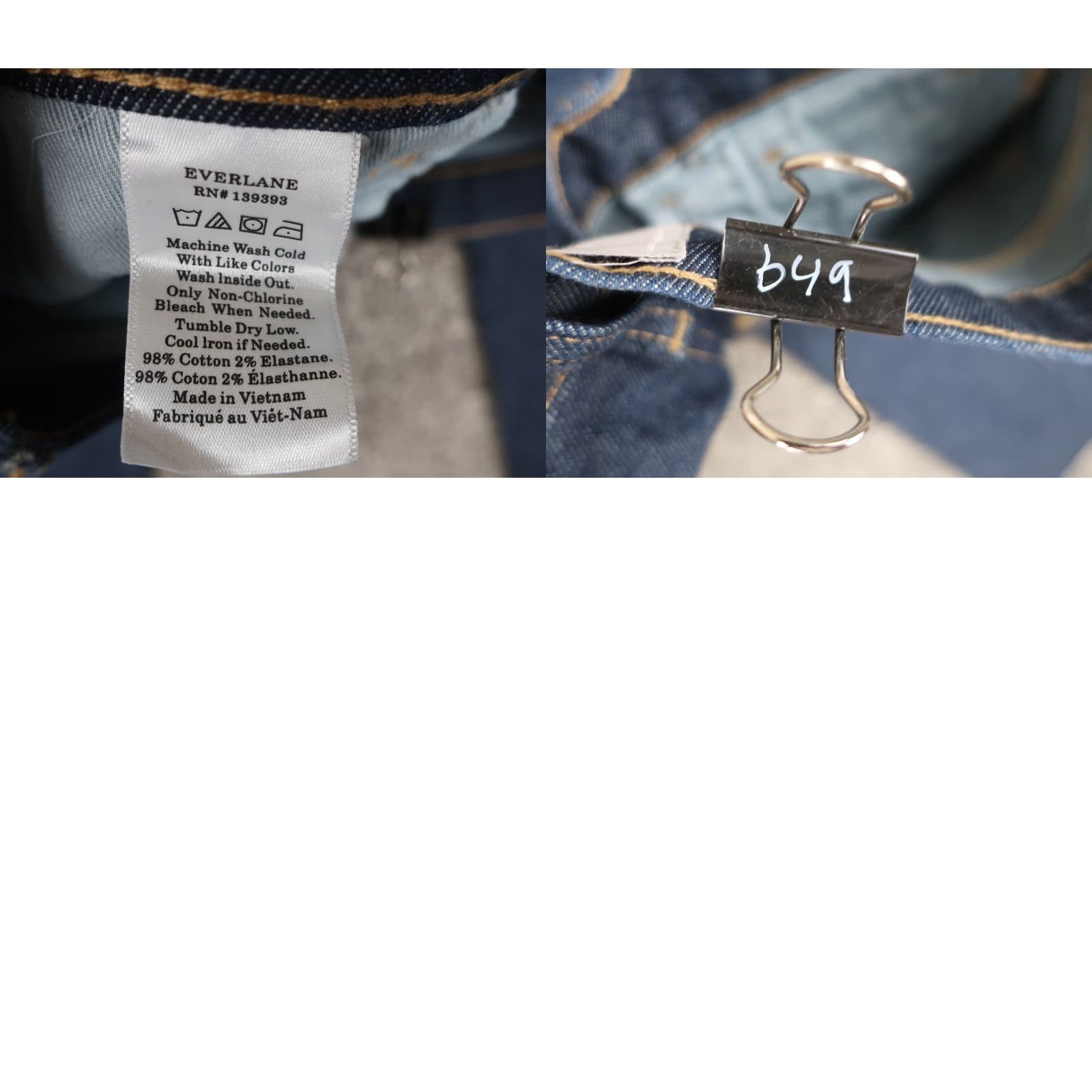 Everlane Everlane Denim Jeans Women's 32R Blue High-Rise Kick Crop Pants NWT Size 24" / US 00 / IT 34 - 9 Thumbnail