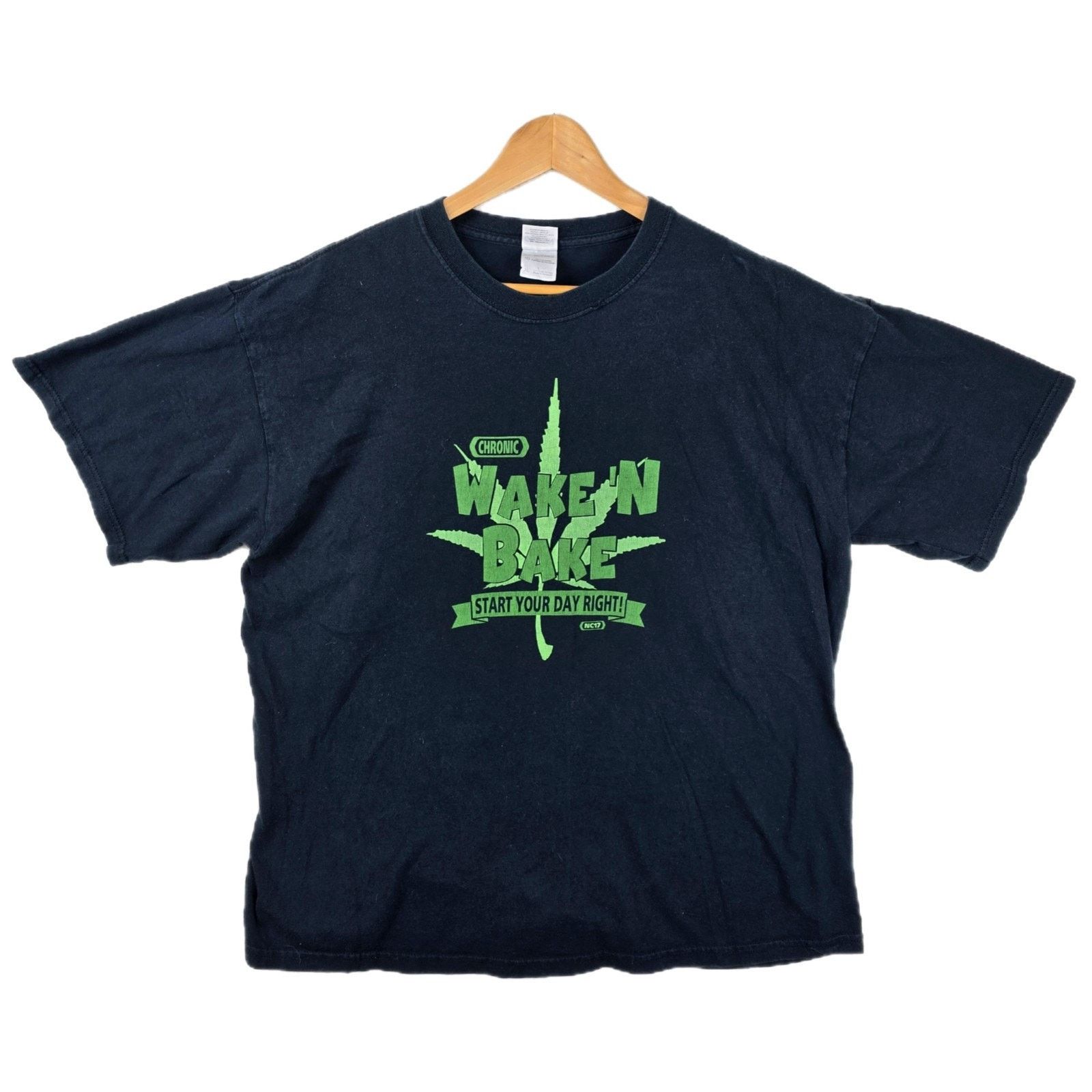 Pillsbury Dough Boy Wake And Bake Weed Shirt Men’s M Y2K 420