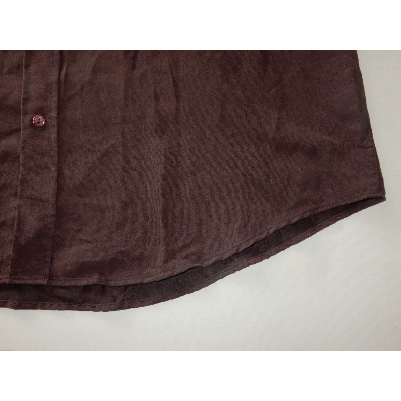 BUGATCHI VINTAGE Bugatchi Uomo Men's Shirt Long Sleeve Button-Up XXL Purple Solid 90s Mens Size US XXL / EU 58 / 5 - 2 Thumbnail