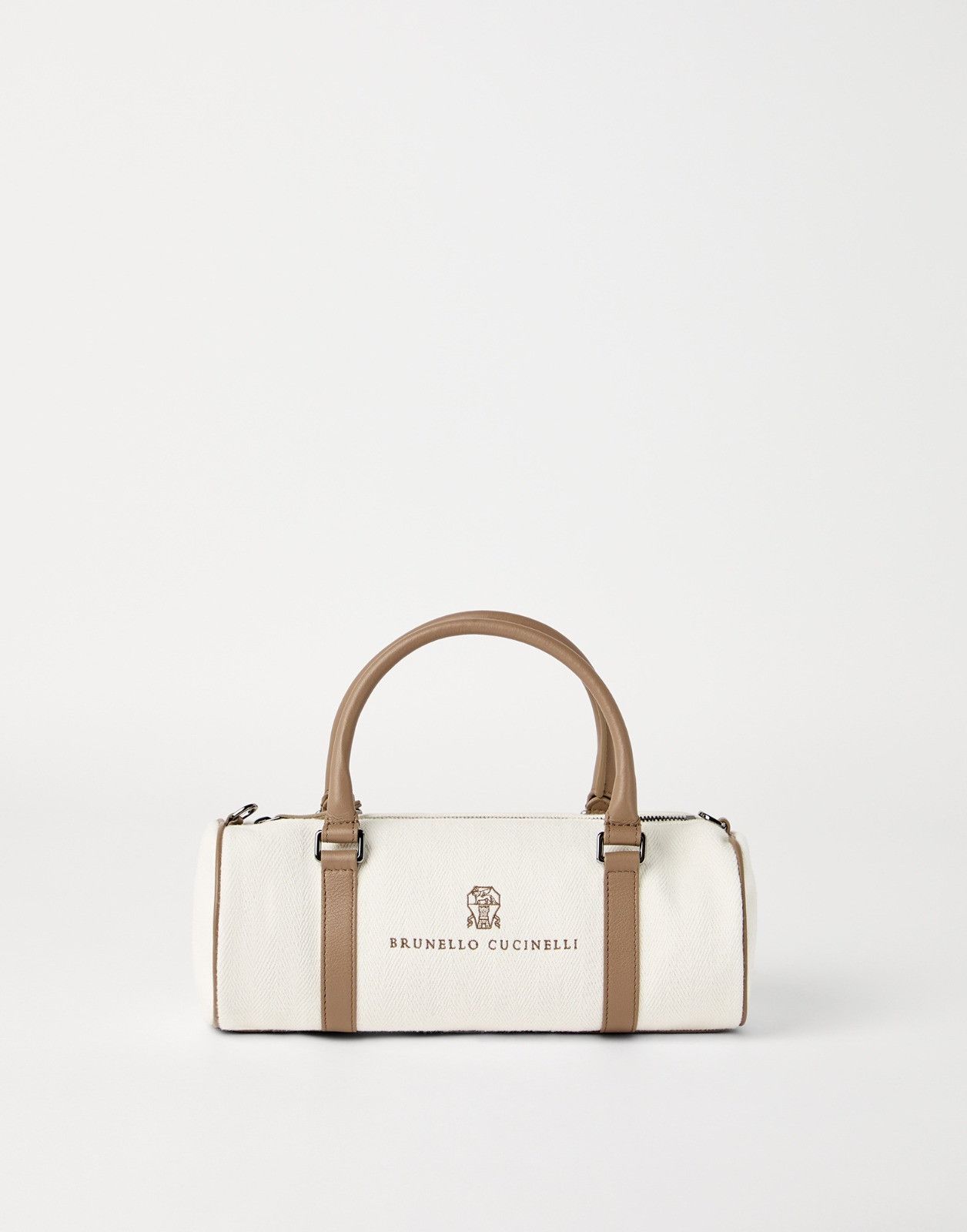 Brunello Cucinelli o1la1rc1a0326 Size: OS / Handbag in White/Brown Size ONE SIZE - 2 Thumbnail