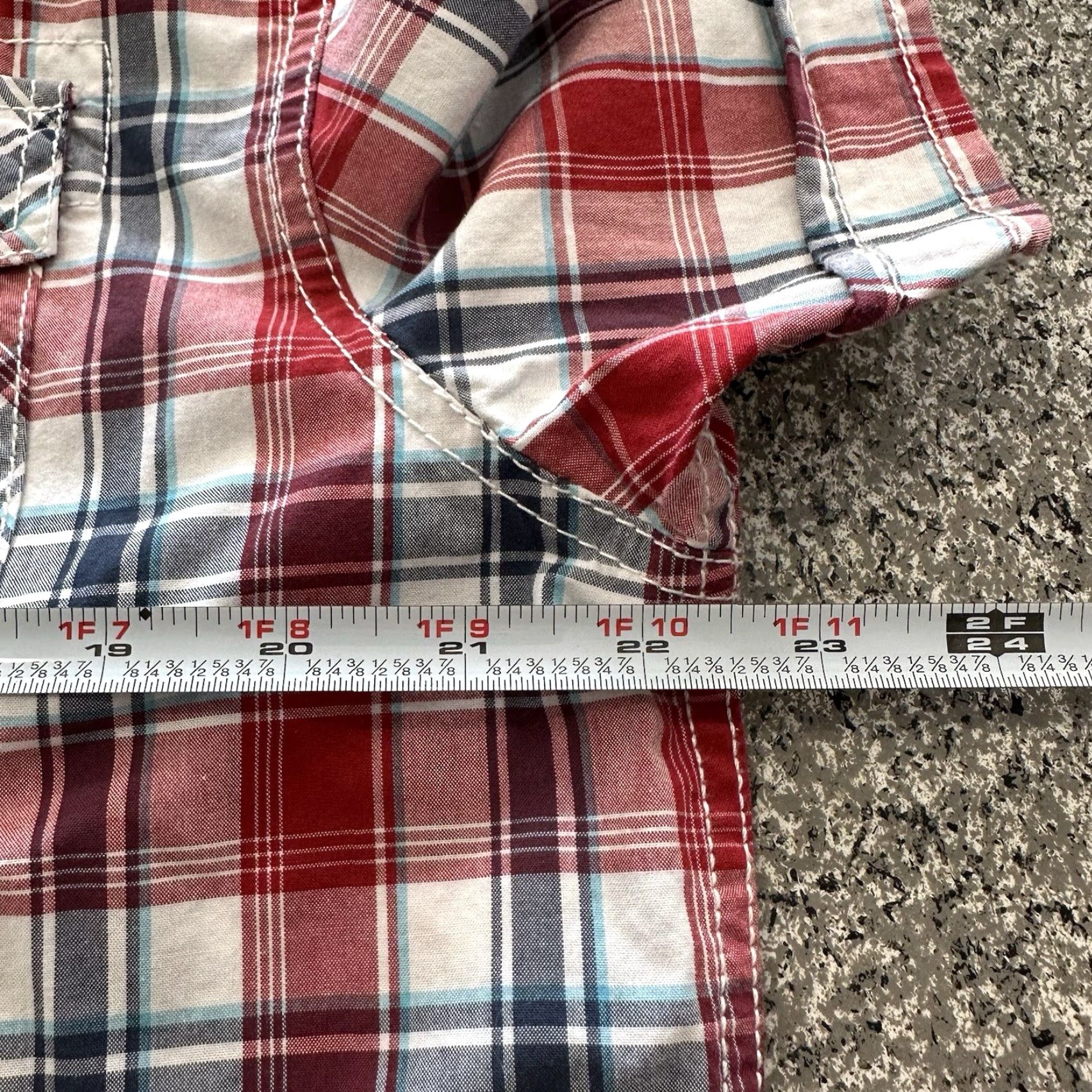 Buffalo David Bitton Buffalo David Bitton Button-Up Shirt Mens L Red Plaid Cotton Short Sleeve Size US L / EU 52-54 / 3 - 4 Thumbnail