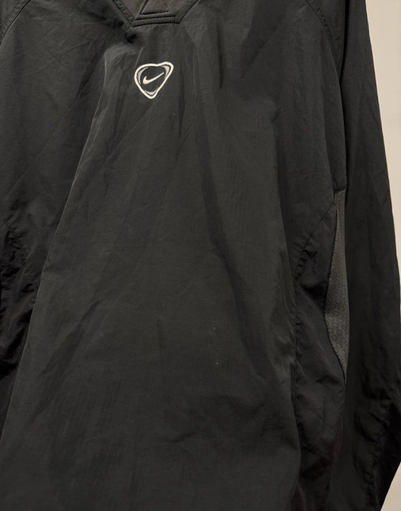 Nike × Vintage Vintage 90s Nike Nylon Jacket Anorak Center Swoosh Clima Fit Size US L / EU 52-54 / 3 - 5 Thumbnail