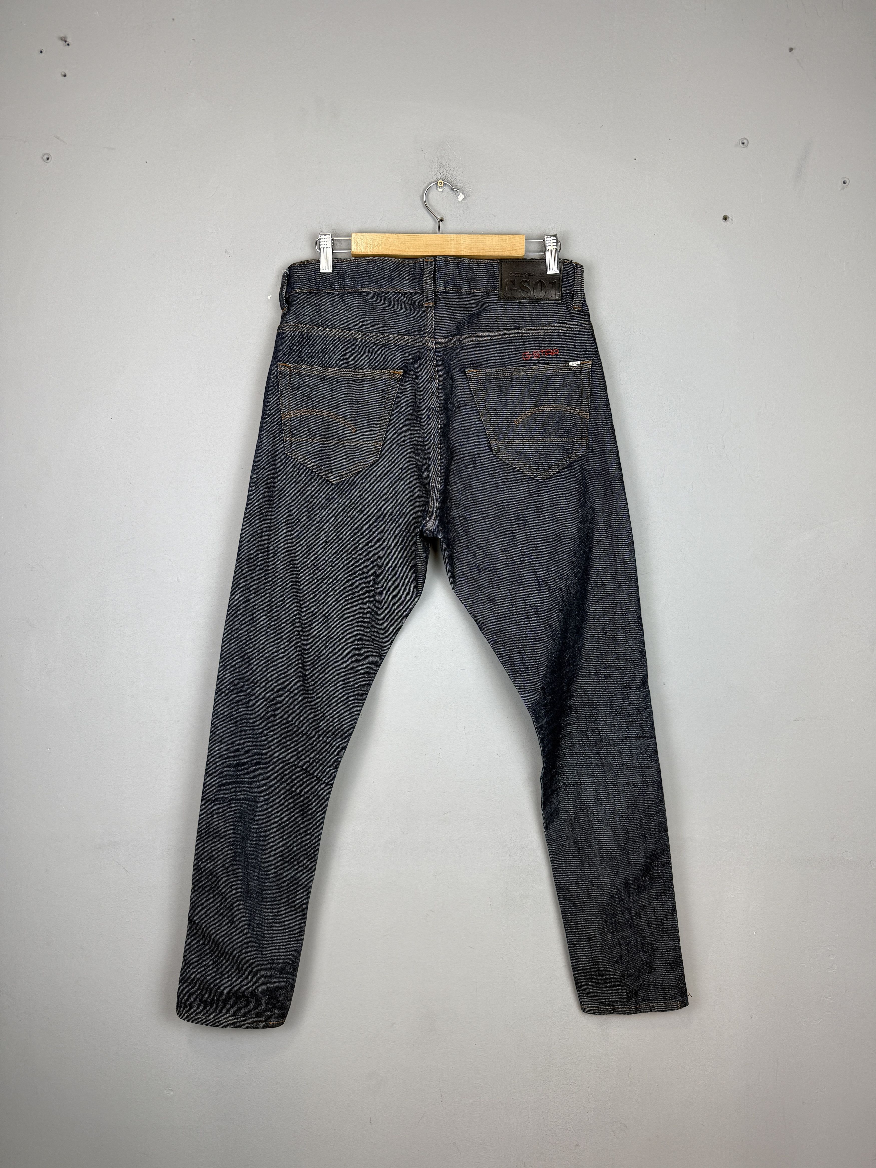 G-Star G-Star Raw 3301 Slim Jeans Selvedge Denim Tailored Blue Size US 30 / EU 46 - 3 Thumbnail