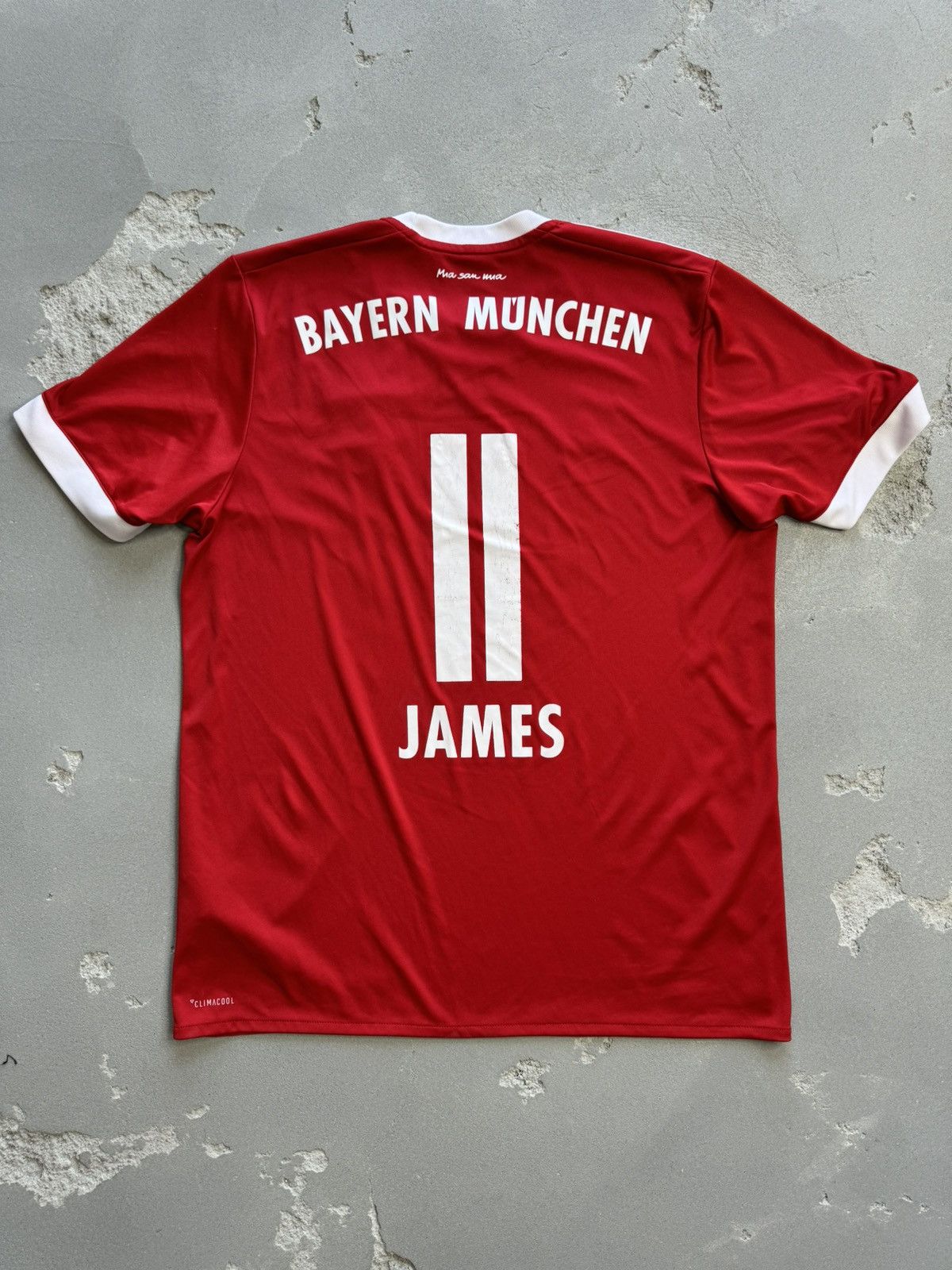 Adidas Adidas Bayern Munchen 2017 James #11 Soccer Jersey Size US L / EU 52-54 / 3 - 2 Thumbnail
