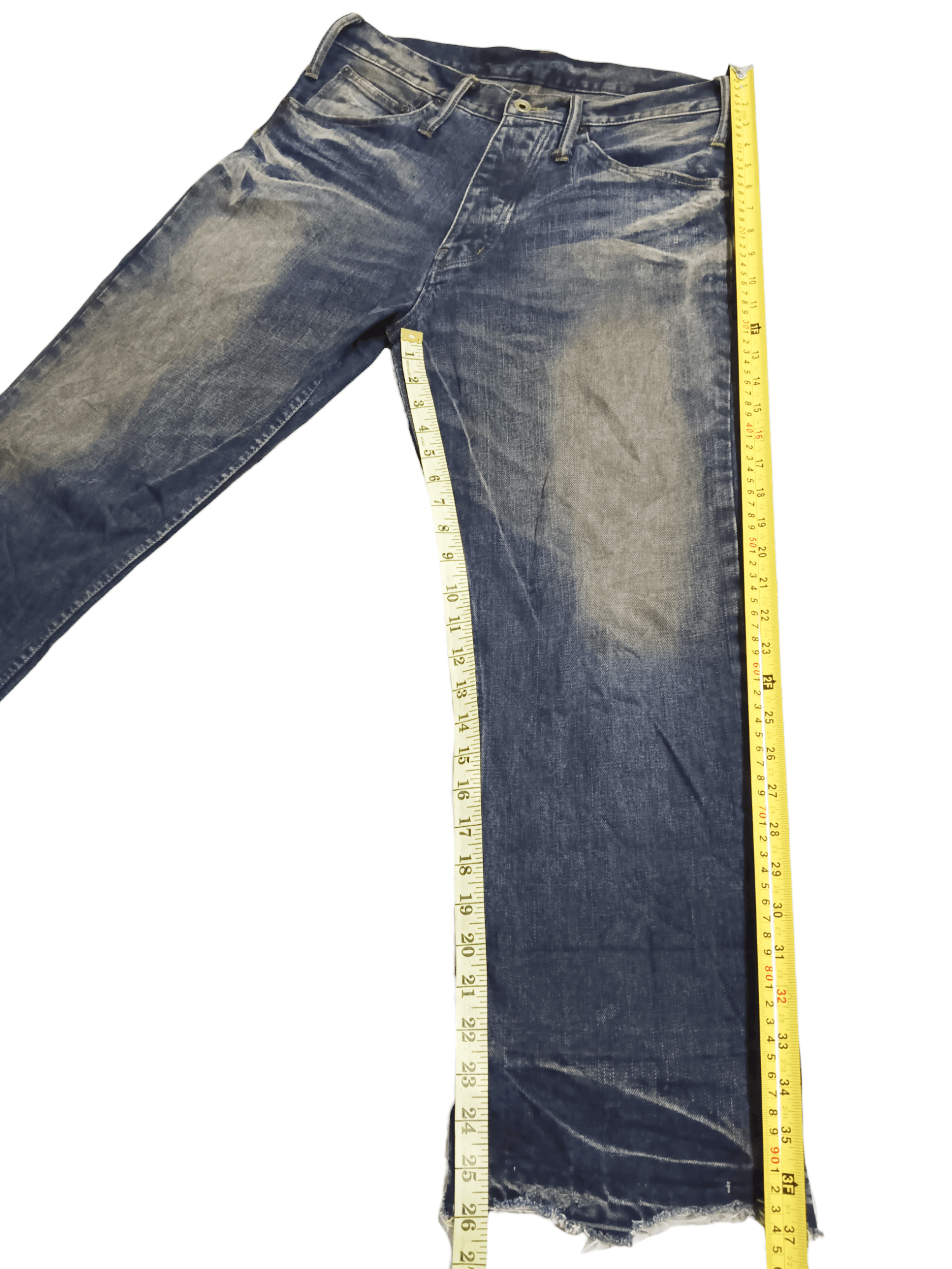 Le Grande Bleu (L.G.B.) 🔥ORIGINAL L.G.B.🔥Released Hem Mud Wash Cropped Denim Size US 33 - 8 Thumbnail