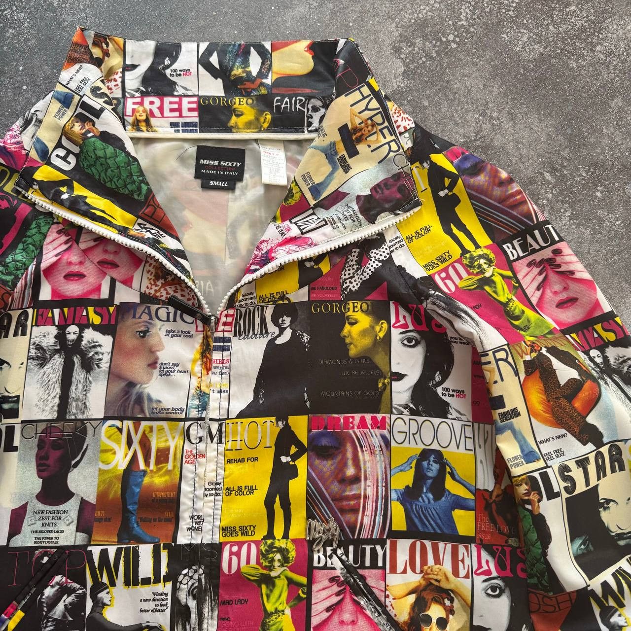 Miss Sixty Miss Sixty Y2K Retro Magazine Printed Light Jacket Size S / US 4 / IT 40 - 7 Thumbnail