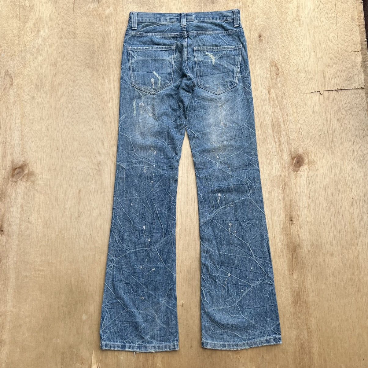 Hysteric Glamour NYLAUS CLOTHING VTG JAPANESE BRAND DISTRESSED FLARE DENIM Size US 28 / EU 44 - 6 Thumbnail