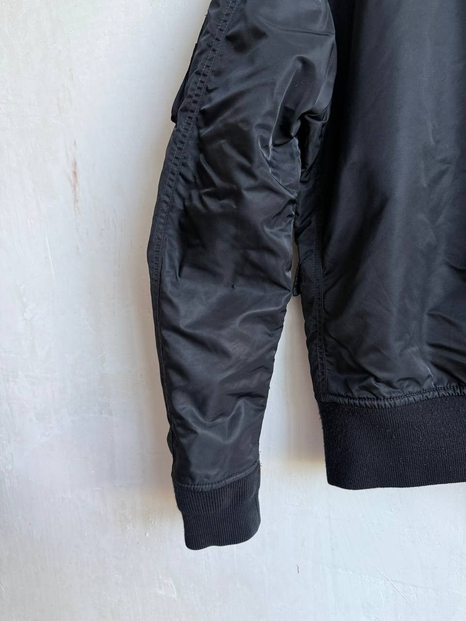 Schott Schott NYC American College Nylon Mens Black Bomber Jacket M Size US M / EU 48-50 / 2 - 9 Thumbnail
