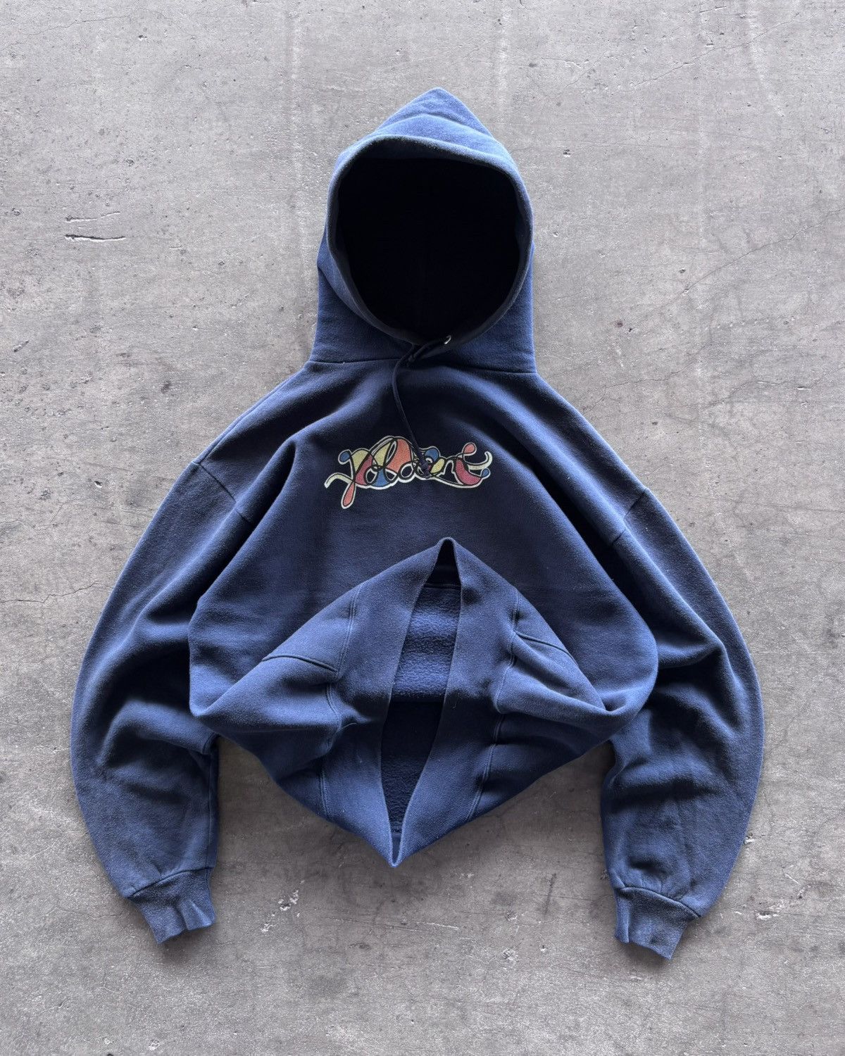 Vintage × Volcom Rare 1990s Volcom Hawaiian Sirfing Faded Navy Hoodie Size US L / EU 52-54 / 3 - 2 Thumbnail