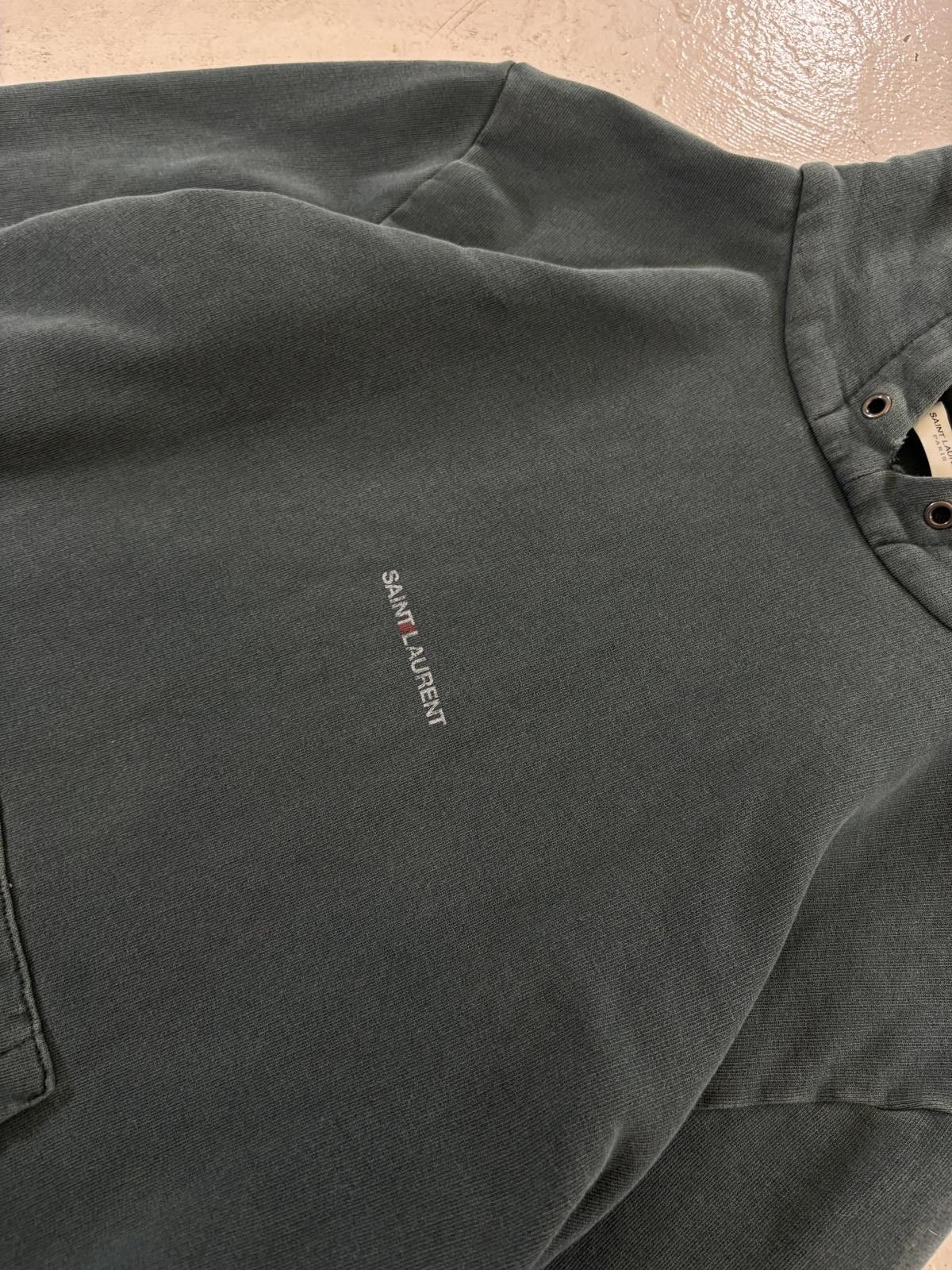 Other Saint Laurent Paris Green Logo Hoodie Size US L / EU 52-54 / 3 - 2 Thumbnail