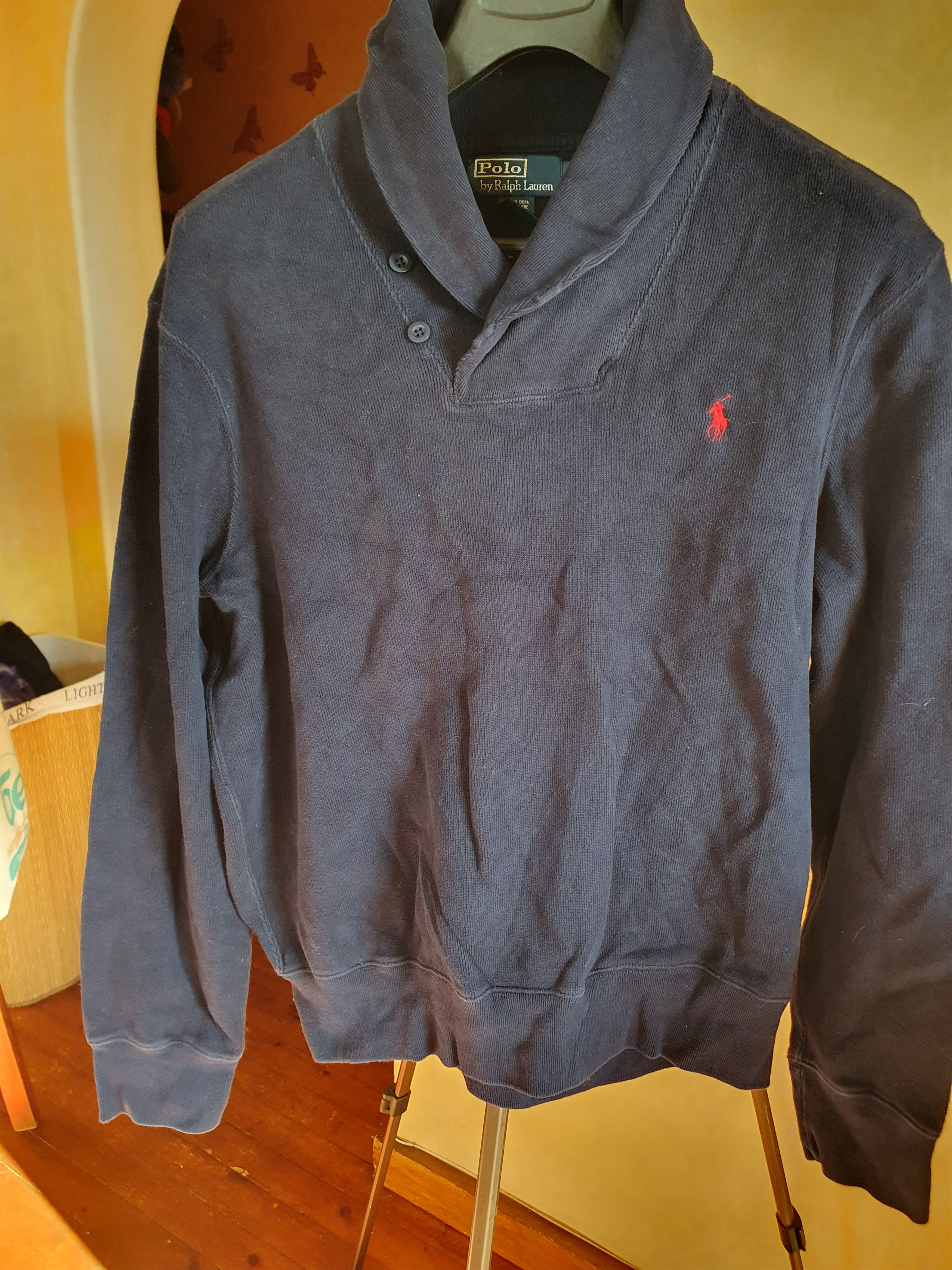 Polo Ralph Lauren Polo Ralph Lauren Shawl Neck Collar Sweater sz L Size US L / EU 52-54 / 3 - 6 Thumbnail