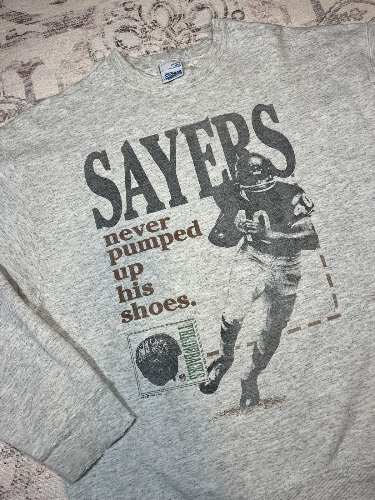 NFL Vintage 90’s Gale Sayers Chicago Bears Salem Sportswear Crew Size US XL / EU 56 / 4 - 2 Thumbnail