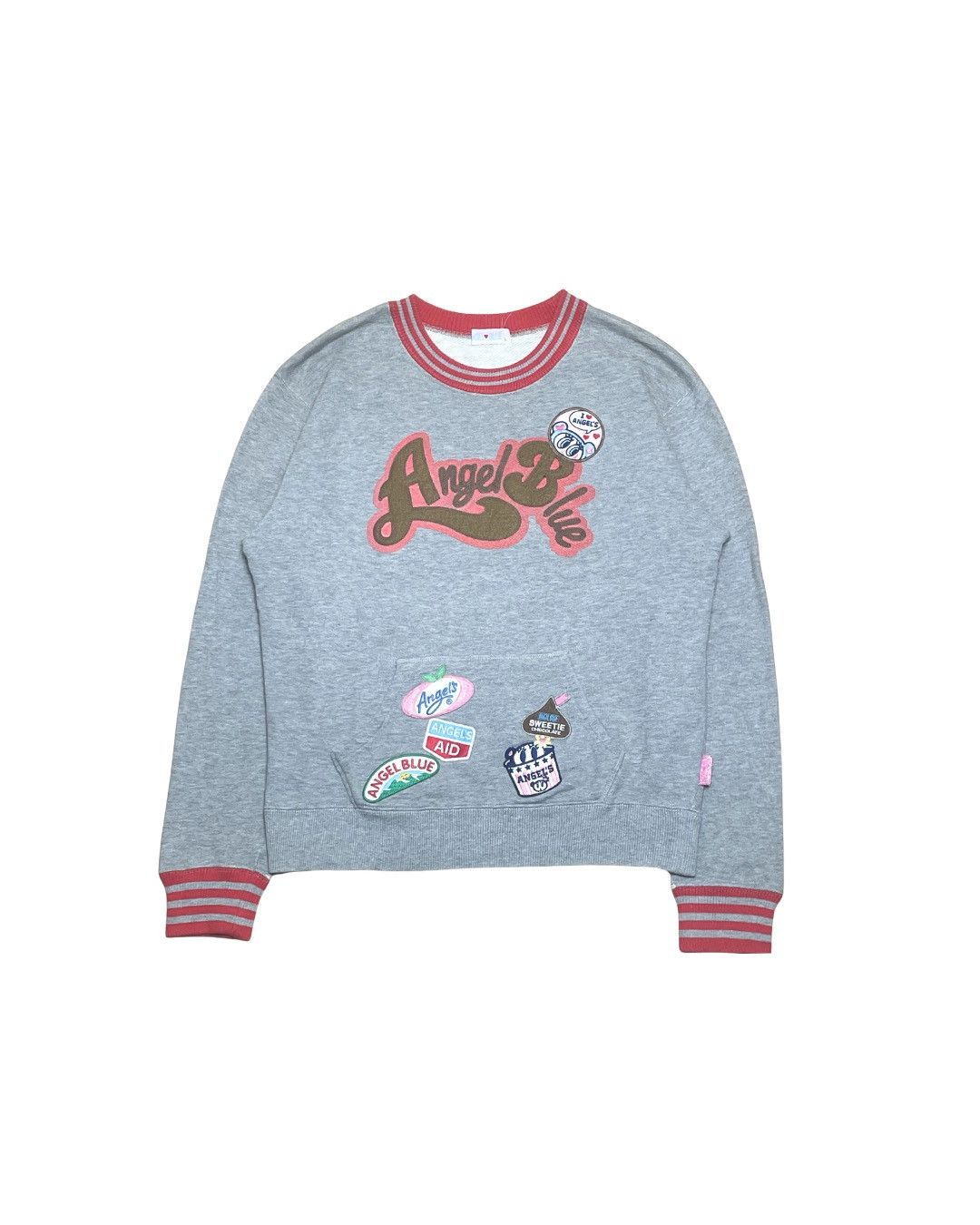 Angel Blue Angel Blue Y2K Graphic Patch Sweater – Grey Size M / US 6-8 / IT 42-44 - 1 Thumbnail