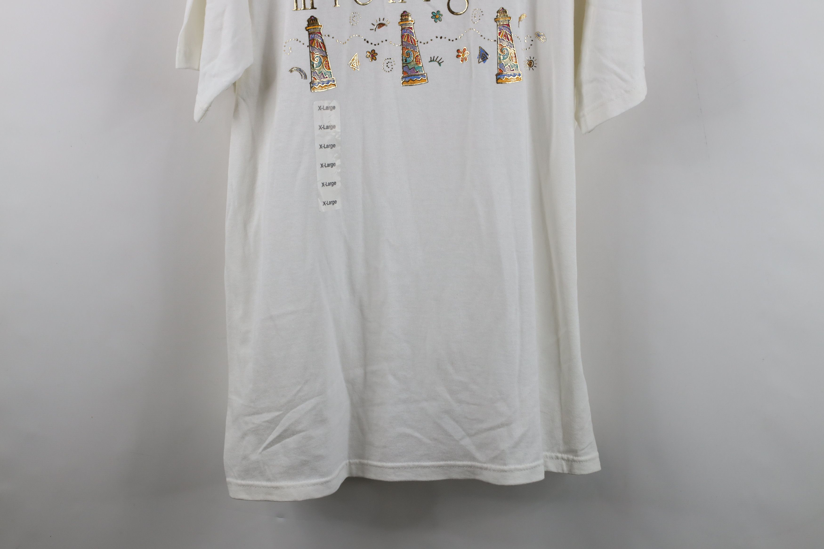 Vintage Deadstock Vintage 90s Streetwear Michigan Lighthouse T-Shirt Size XL / US 12-14 / IT 48-50 - 3 Thumbnail