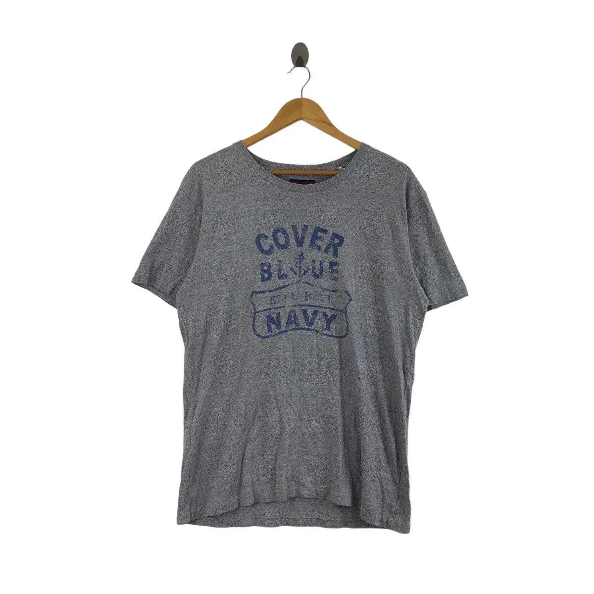 Blue Blue Japan Vtg BLUE BLUE JAPAN Cover Navy Sea Japanese Denim Tee Shirt Size US M / EU 48-50 / 2 - 1 Thumbnail