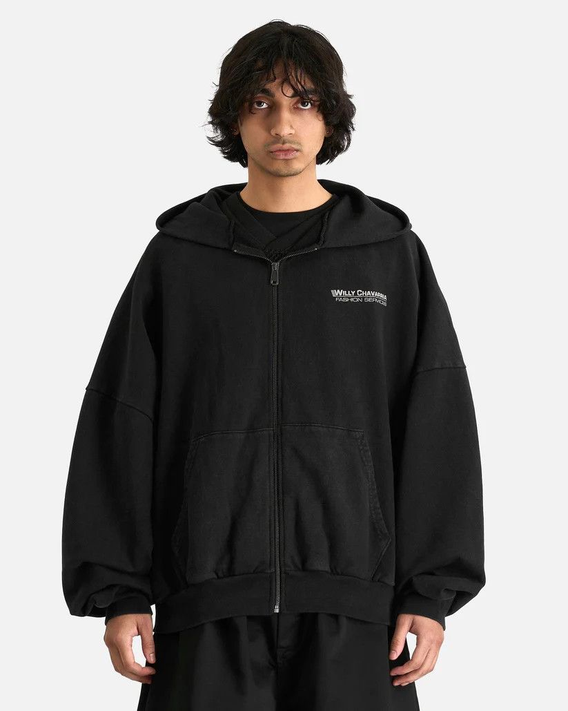 Willy Chavarria o1s1v1r1oon0825 Hoodie in Black Size US M / EU 48-50 / 2 - 2 Thumbnail