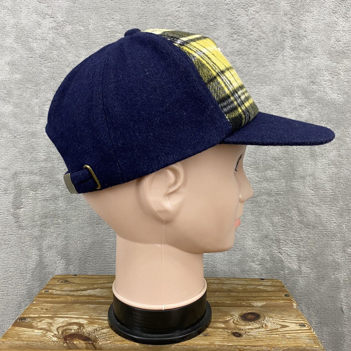 Ne-Net Ne-Net By Issey Miyake N Logo Wool Plaid Cap Hat Size ONE SIZE - 6 Thumbnail
