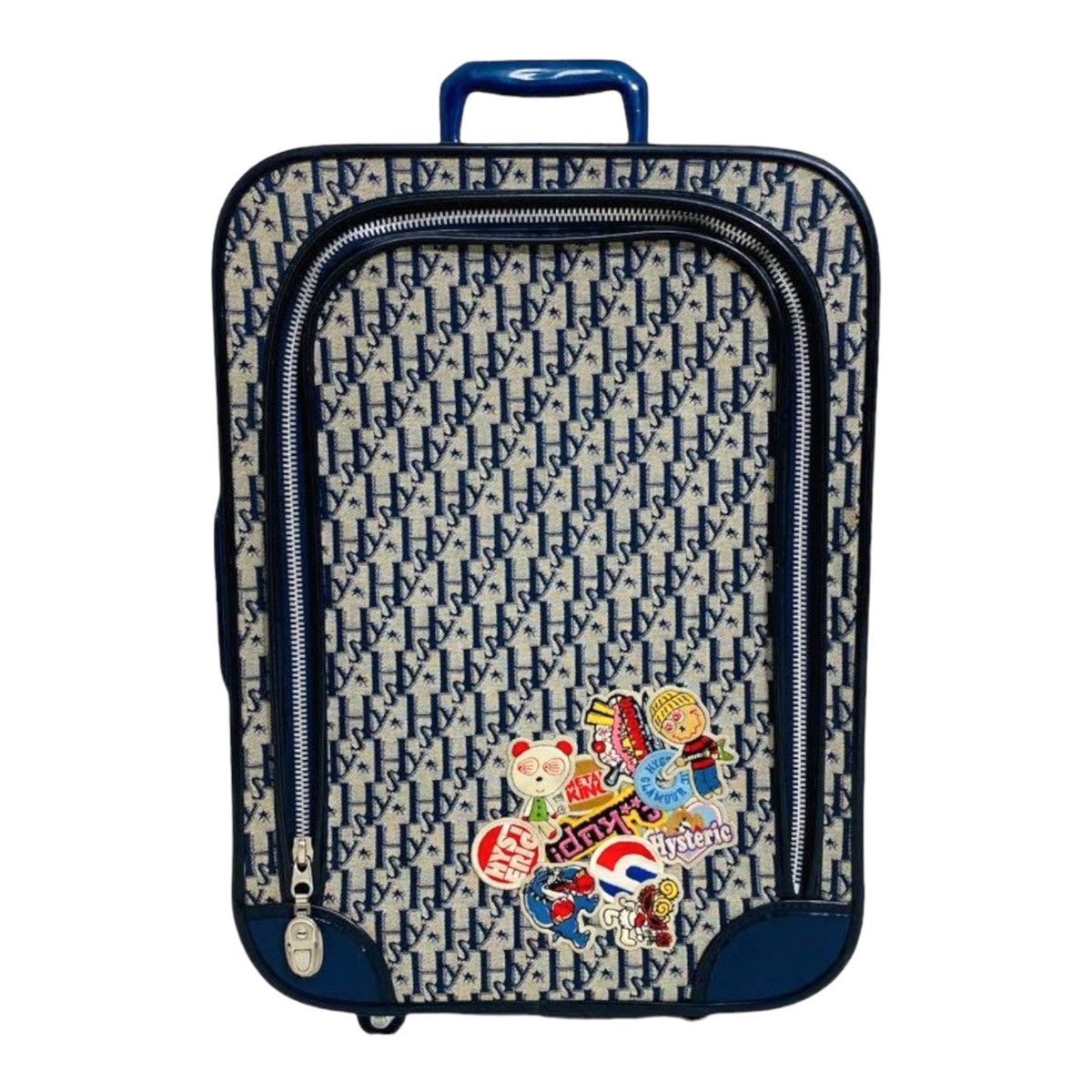 image of Hysteric Glamour Patchwork Suitcase 90's in Navy, Men's