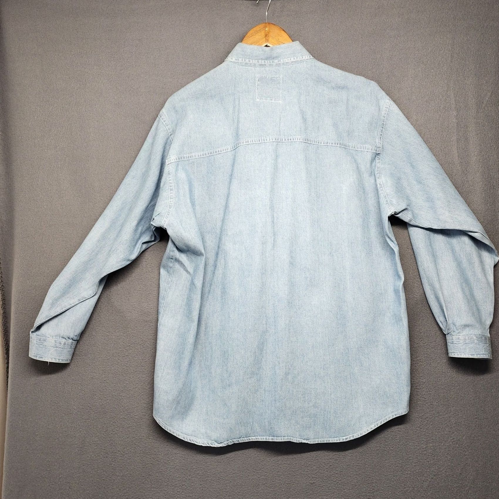 Vintage Biz Tango Blues Denim Shirt Mens Medium Western Pearl Snap Pockets Cowboy Size US M / EU 48-50 / 2 - 2 Thumbnail