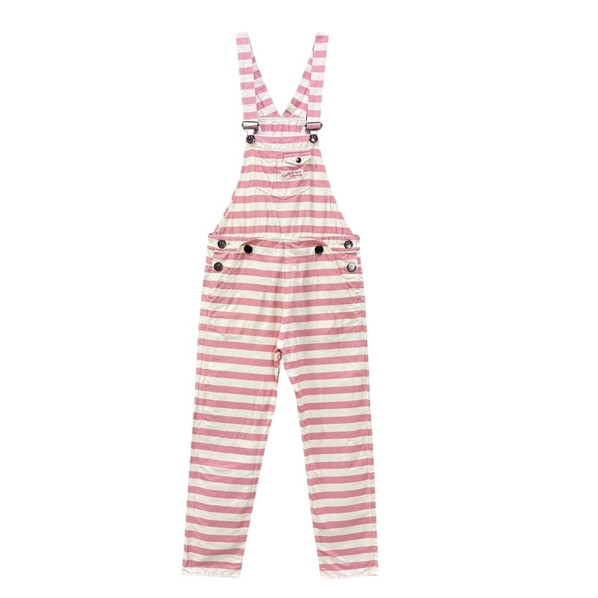 Ministry Of Supply Candy Stripper Pink Prisoners Stripe Overalls Japan Harajuku Size 30" / US 8 / IT 44 - 5 Thumbnail