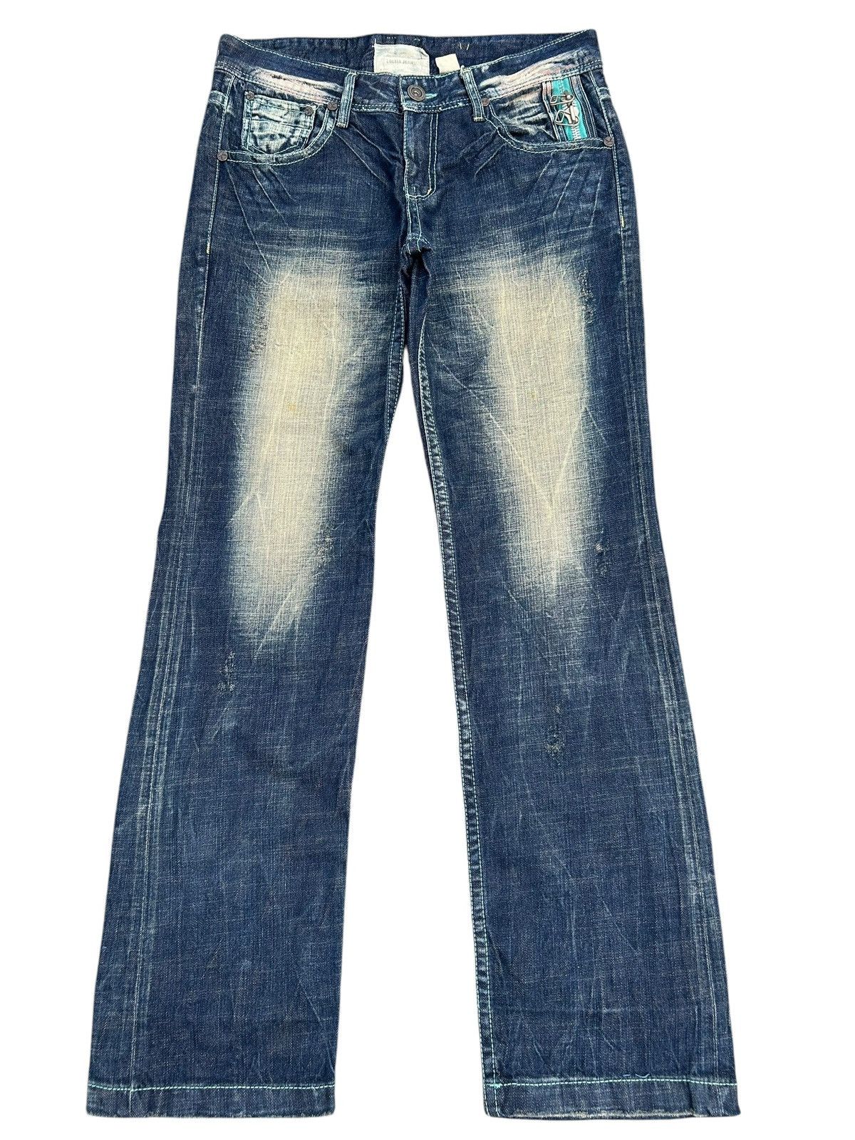 Kapital YOSHITOMO NARA LOLITA Vintage Distressed Rusty Denim Jeans Size US 34 / EU 50 - 2 Thumbnail