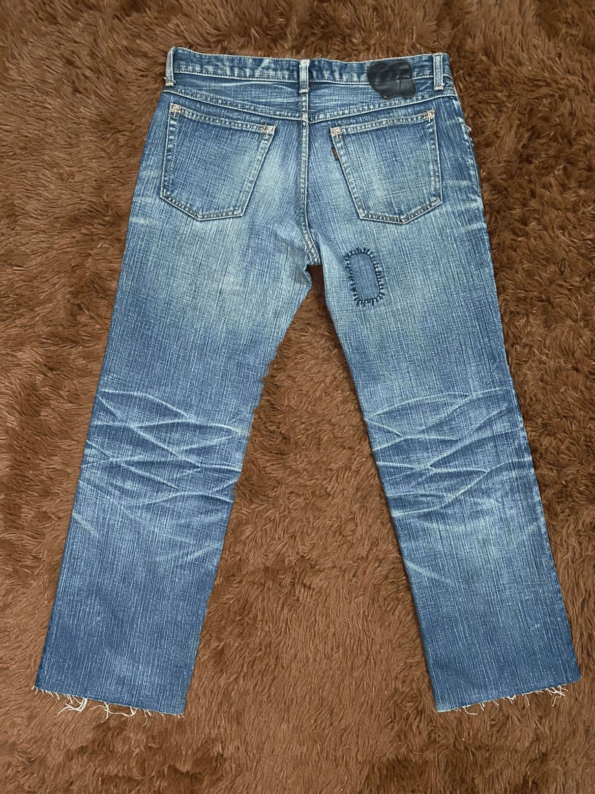 Number (N)ine Sz 2x28 Number Nine 05SS Distressed Patches Denim-2508 Size US 30 / EU 46 - 2 Thumbnail