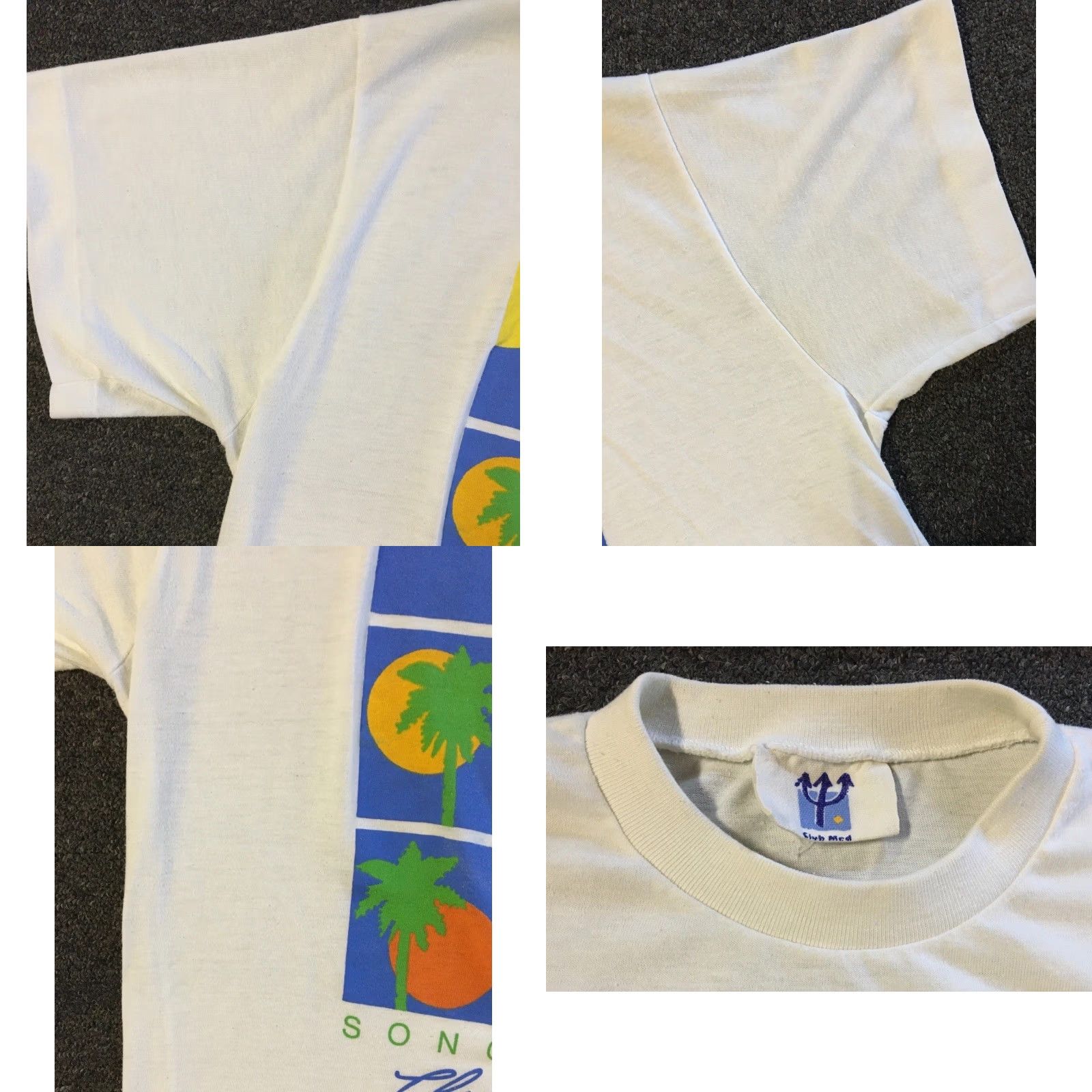 Vintage VINTAGE 90s Club Med ShIrt L White Bar Surf Beach Grunge Pop Art Sun Mexico Gotcha St Thomas California USA 80s 70s 90s Mens T-Shirt Sleeveless Size US L / EU 52-54 / 3 - 8 Thumbnail