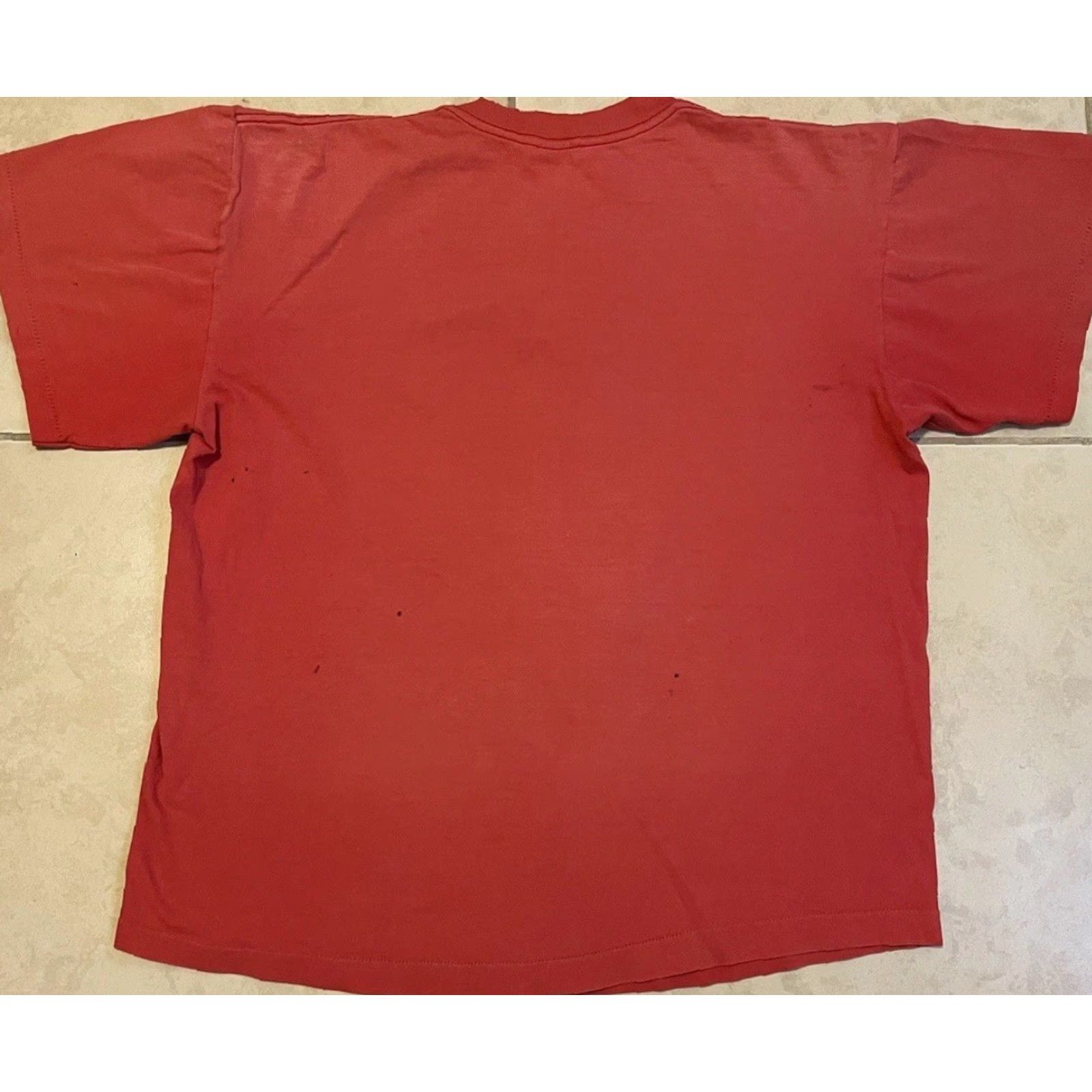 Vintage VINTAGE Levi’s Shirt Men's M Red 90s Boxy Distressed Trucker Grunge 501 USA Single Stitch Size US M / EU 48-50 / 2 - 2 Thumbnail