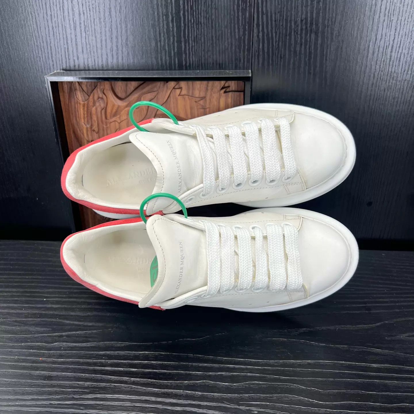Alexander McQueen McQueen Women's White & Pink Suede Shoes Size 37.5 Size US 7 / IT 37 - 7 Thumbnail