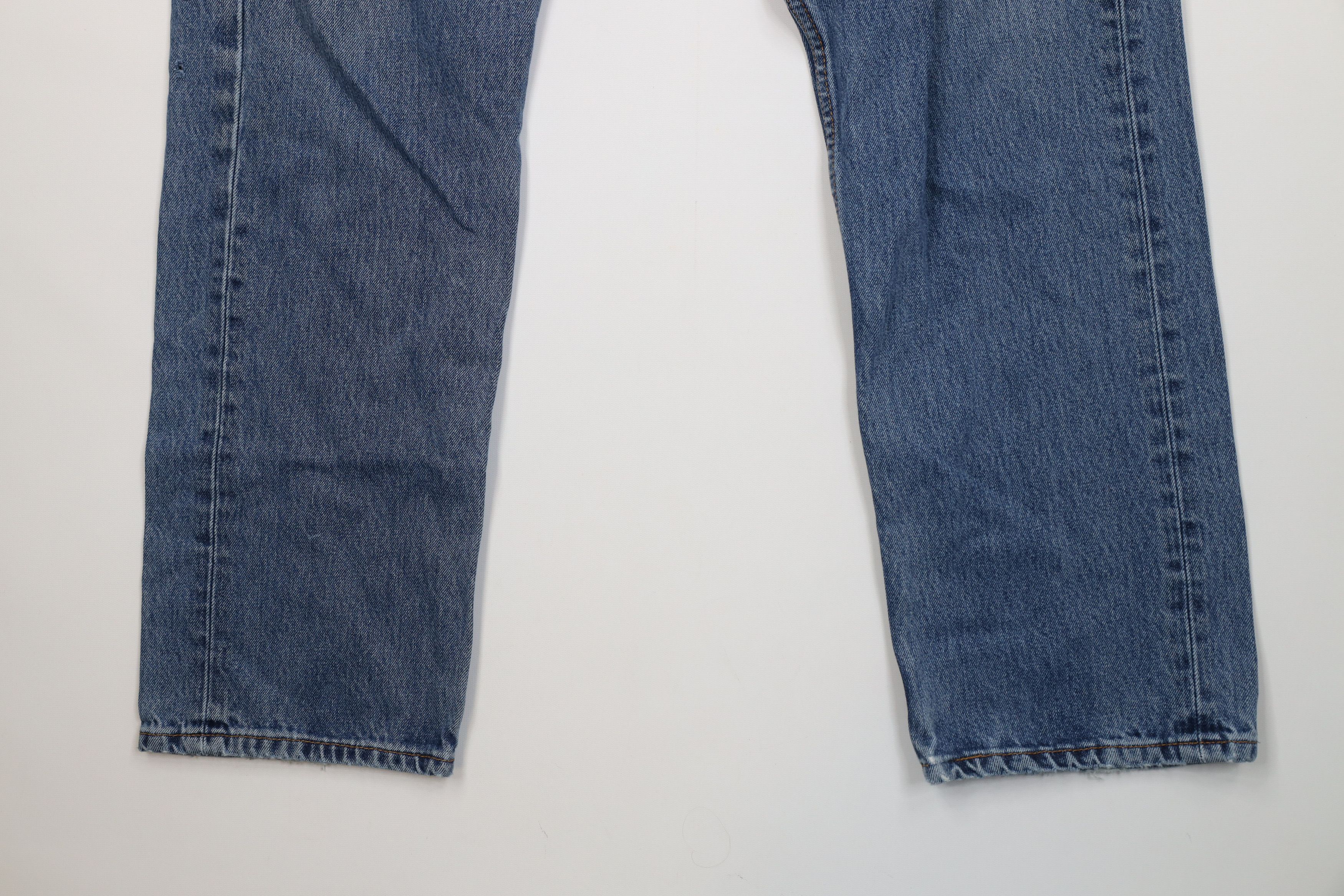 Levi's Vintage Y2K Levis 505 Fit Straight Leg Denim Jeans Blue Size US 38 / EU 54 - 4 Thumbnail